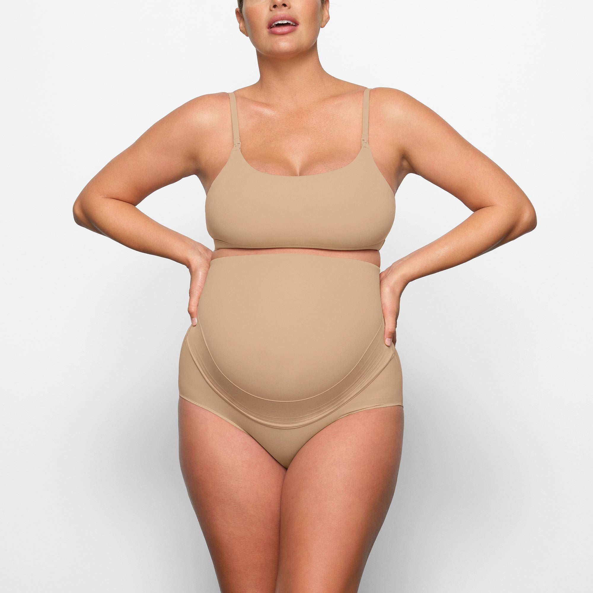 SKIMS FITS EVERYBODY MATERNITY PUMPING SCOOP BRALETTE | CLAY - Sneaker Türkiye
