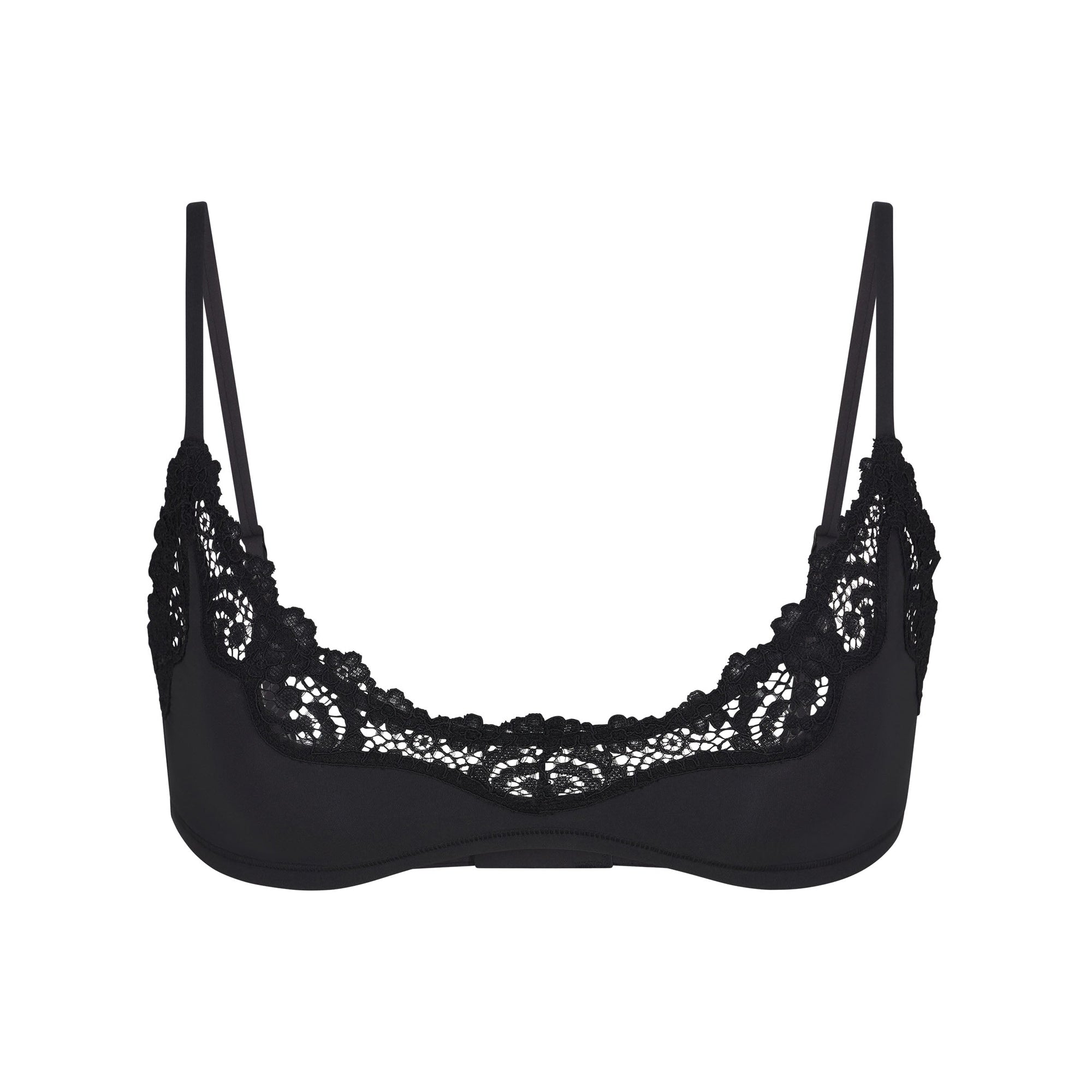 SKIMS FITS EVERYBODY LACE SCOOP BRALETTE | ONYX - Sneaker Türkiye