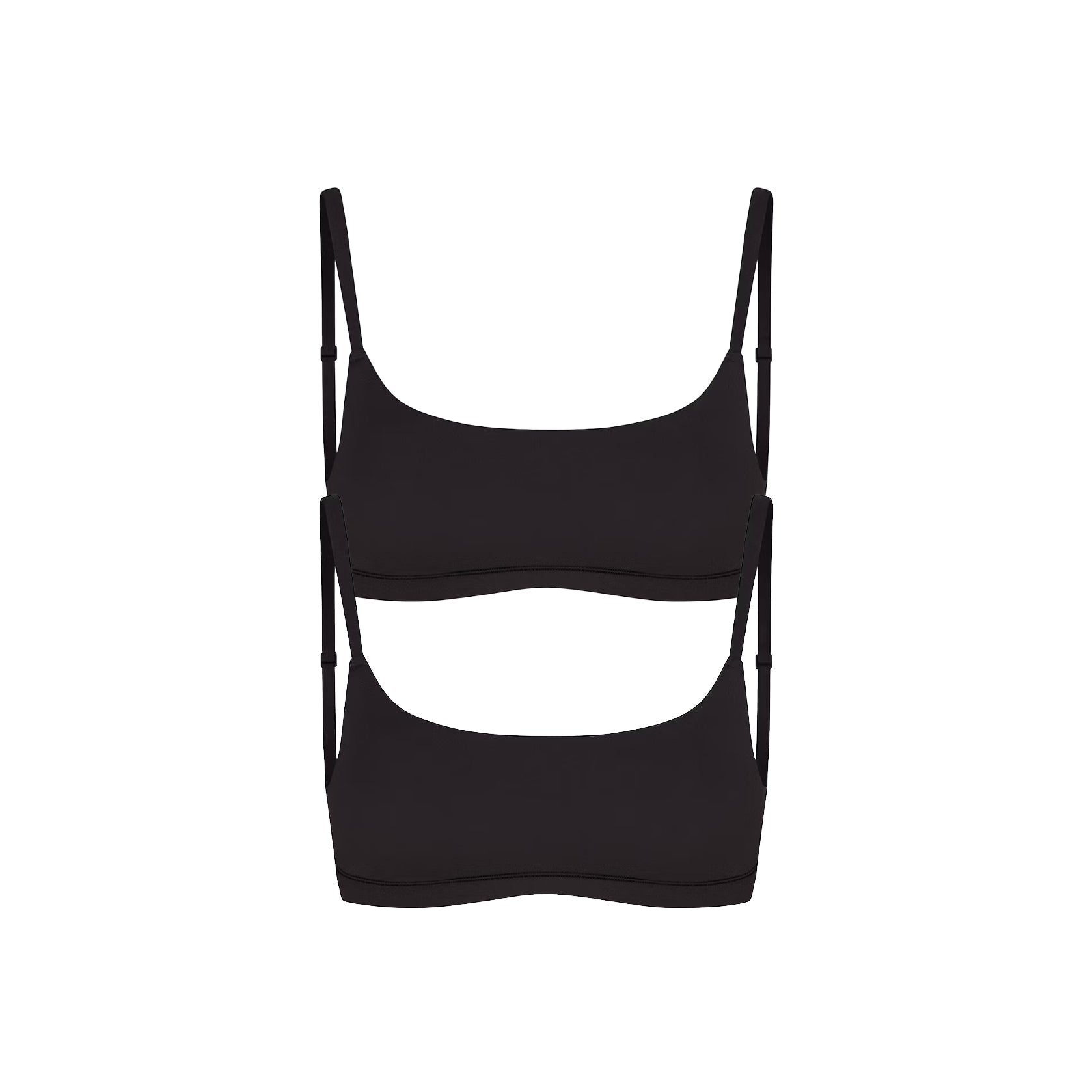 SKIMS FITS EVERYBODY SCOOP BRALETTE 2-PACK | ONYX - Sneaker Türkiye