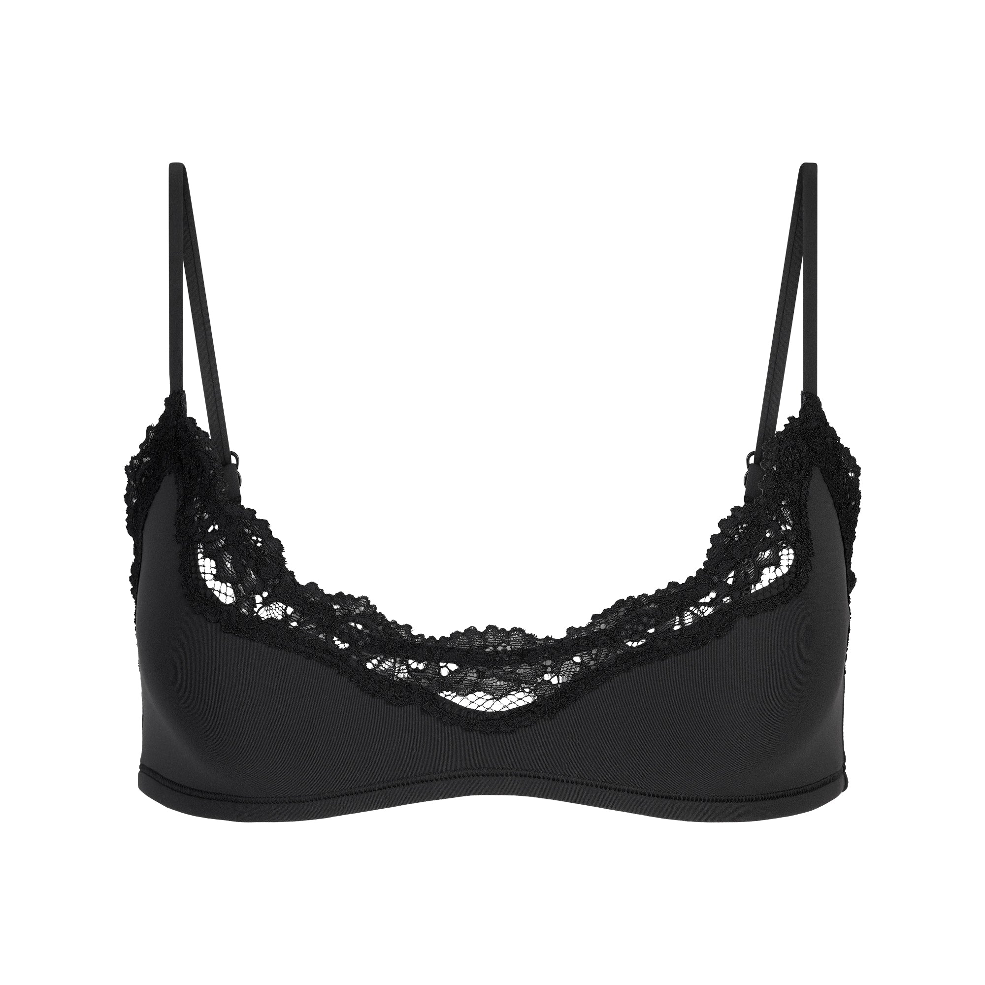 SKIMS FITS EVERYBODY LACE SCOOP BRALETTE 2-PACK | ONYX AND SKETCHED HEARTS - Sneaker Türkiye