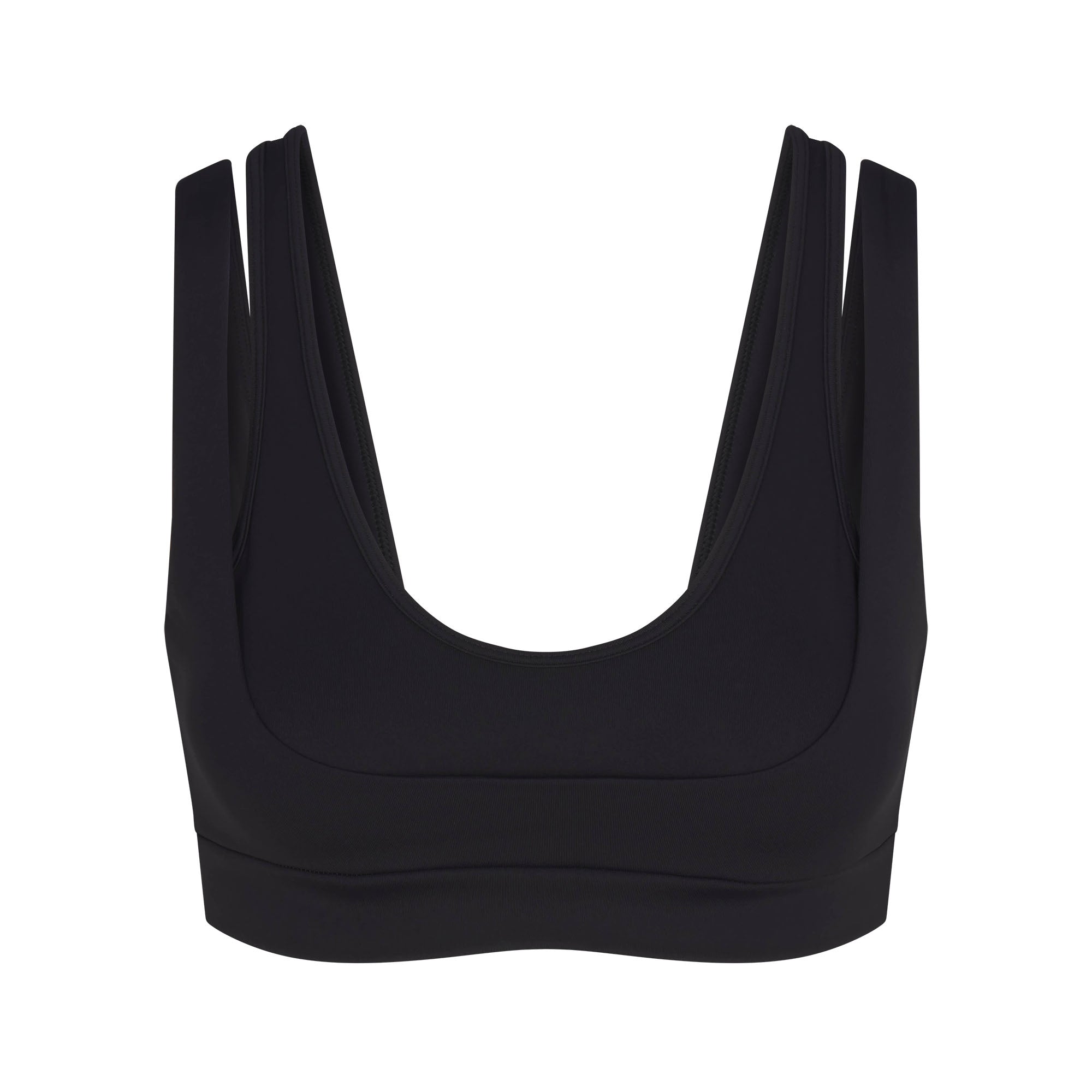 NikeSKIMS MATTE DOUBLE STRAP SCOOP BRA | OBSIDIAN - Sneaker Türkiye
