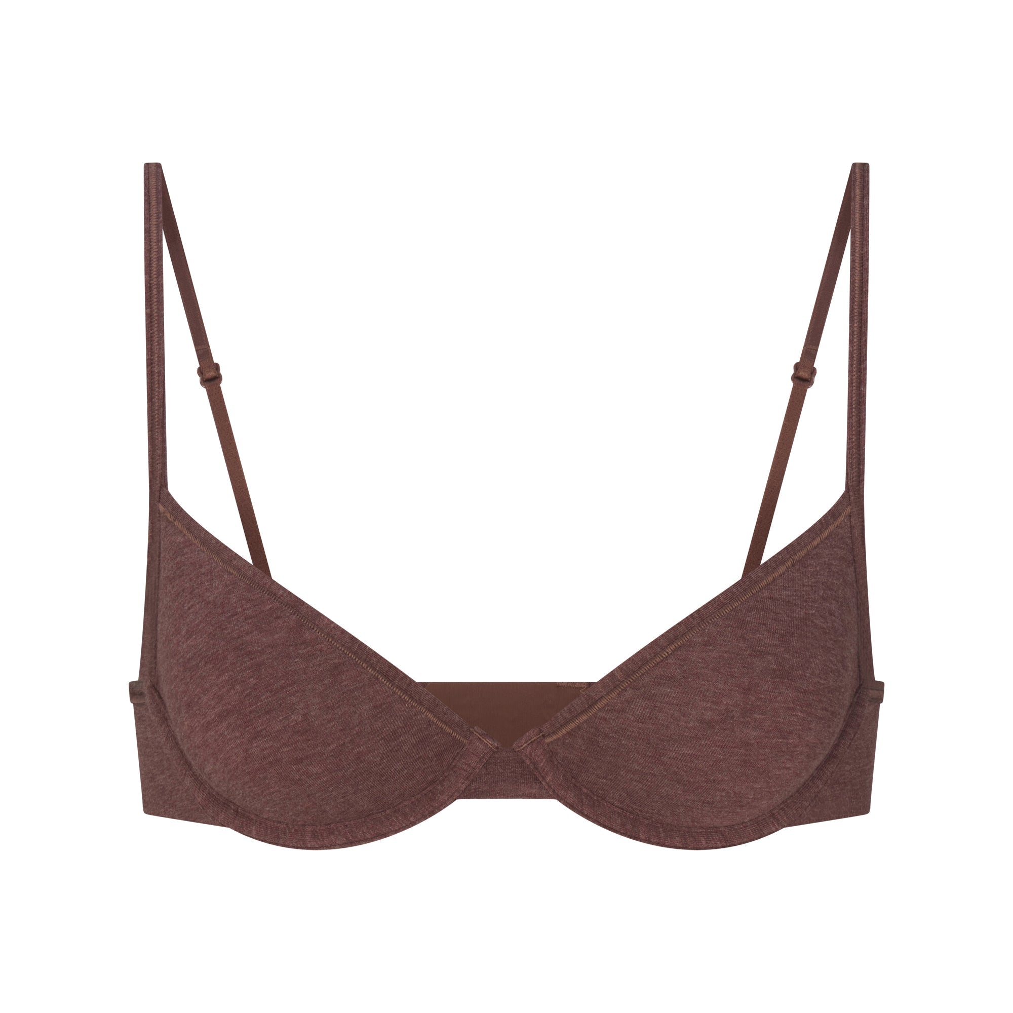 SKIMS EVERYDAY COTTON UNLINED DEMI BRA | COCOA HEATHER - Sneaker Türkiye