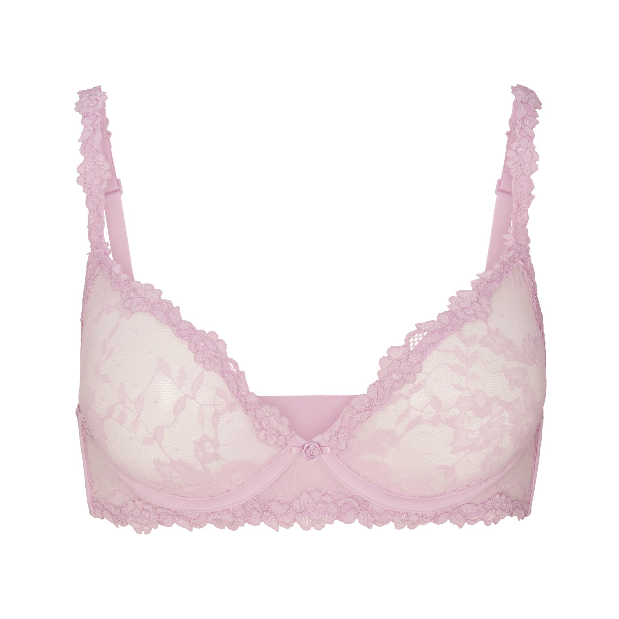 SKIMS STRETCH LACE UNLINED DEMI BRA | BABY PINK - Sneaker Türkiye