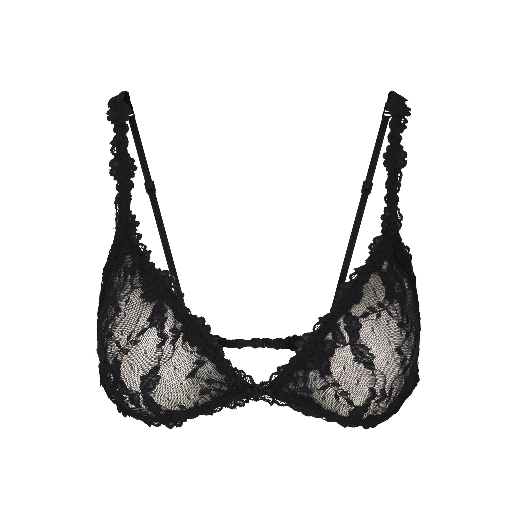SKIMS STRETCH LACE TRIANGLE BRALETTE | SOOT - Sneaker Türkiye