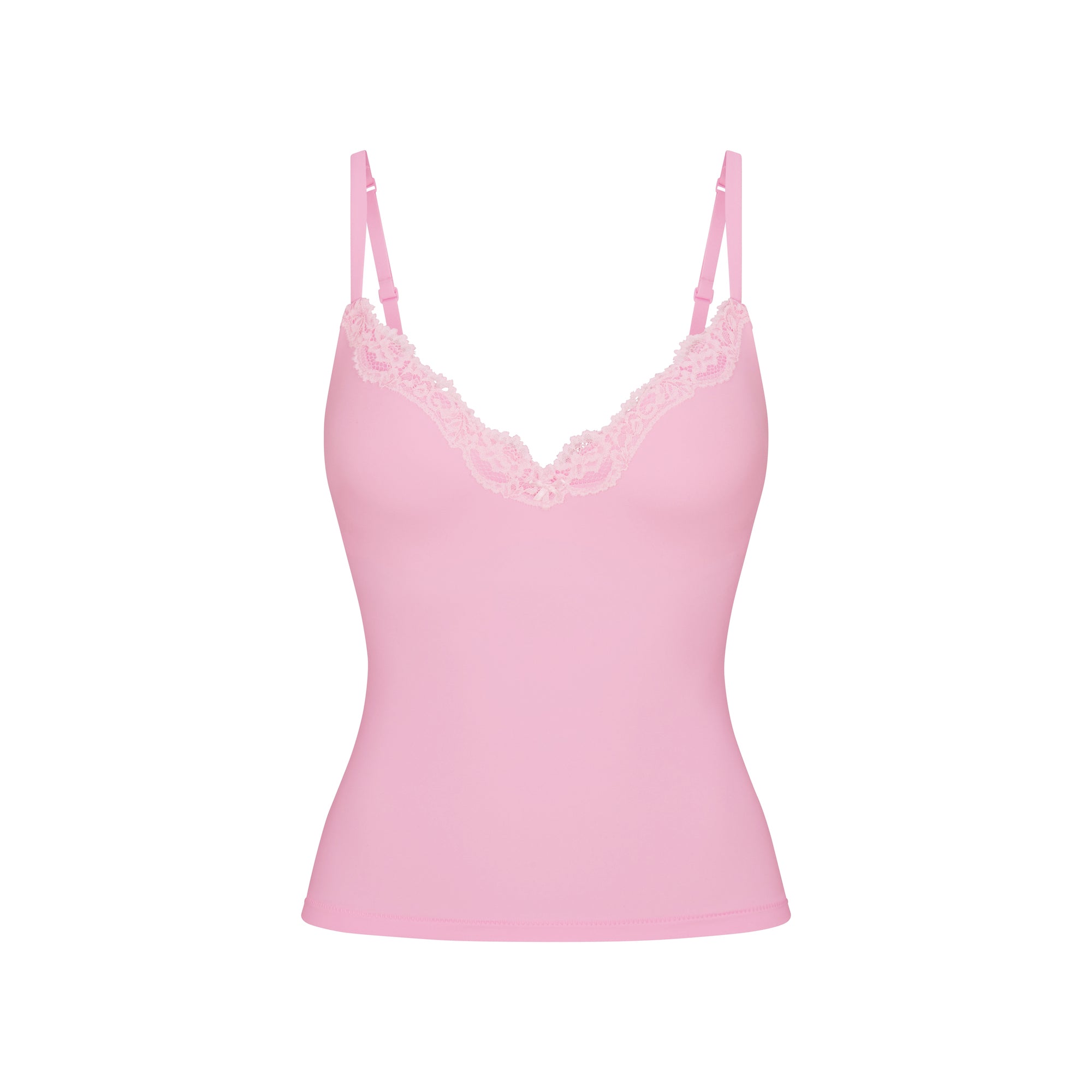 SKIMS FITS EVERYBODY LACE PUSH-UP CAMI | BUBBLE GUM TONAL - Sneaker Türkiye