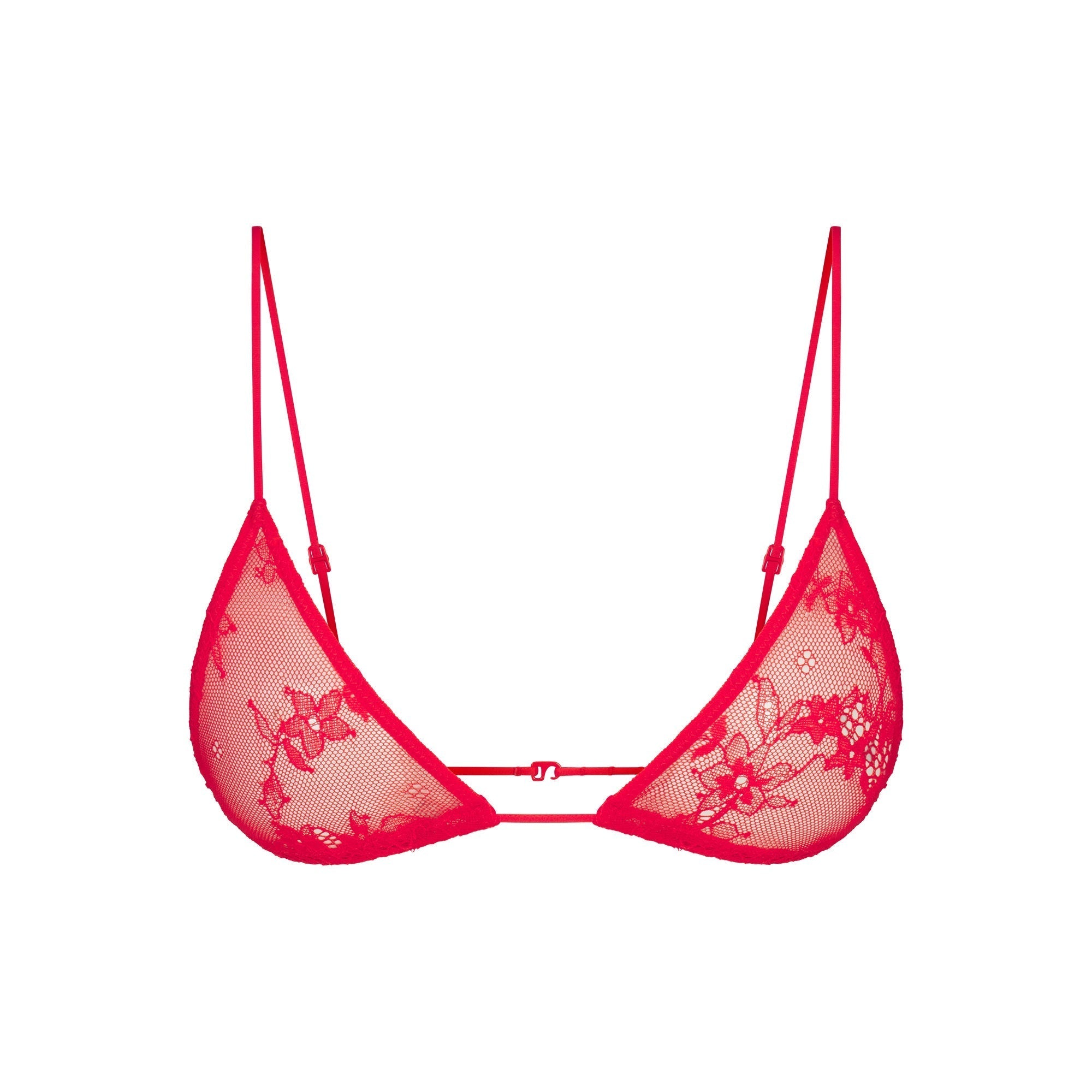 SKIMS ULTRA FINE LACE MICRO TRIANGLE BRALETTE | RUBY - Sneaker Türkiye