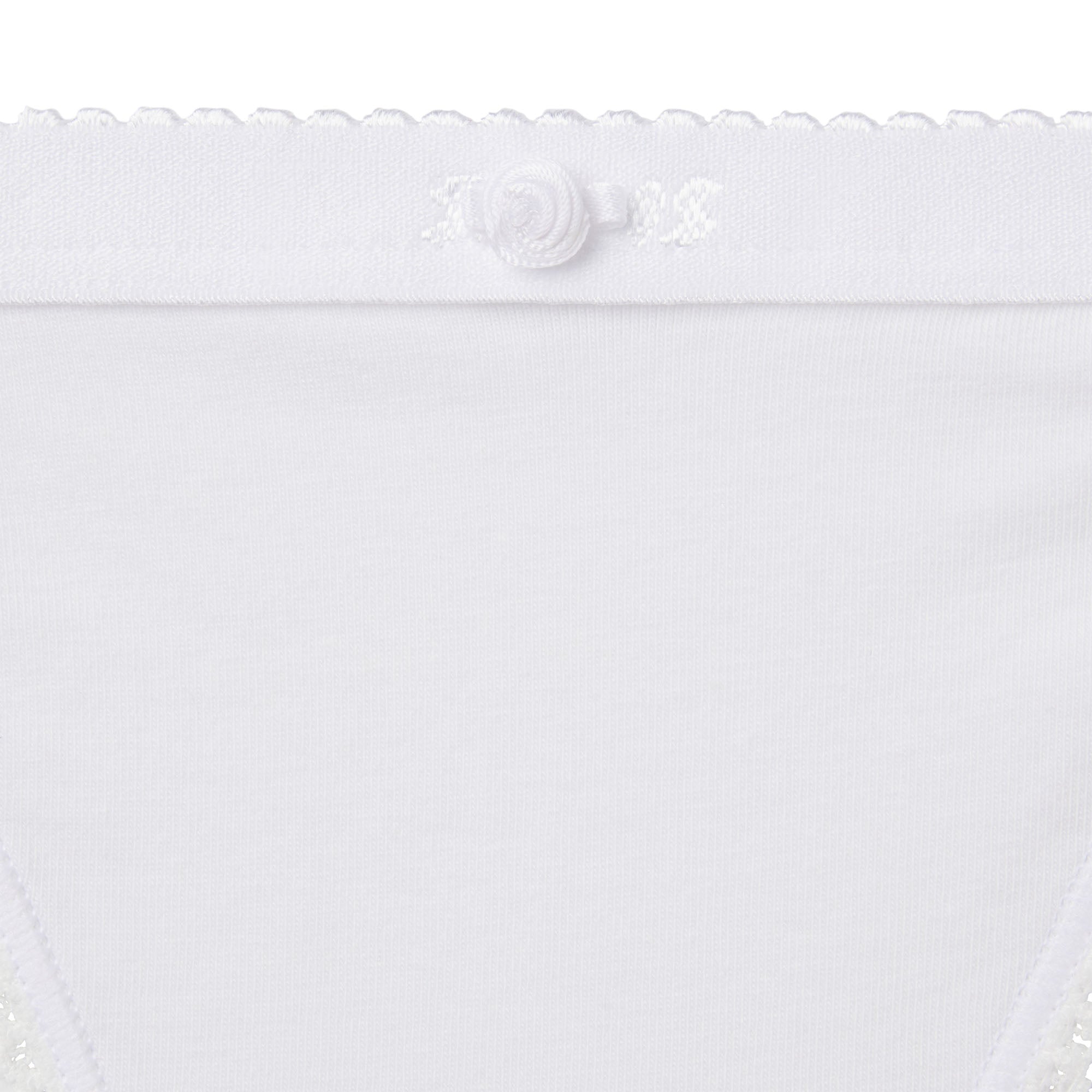 SKIMS LIGHTWEIGHT COTTON LOGO PICOT STRING BIKINI | SNOW - Sneaker Türkiye