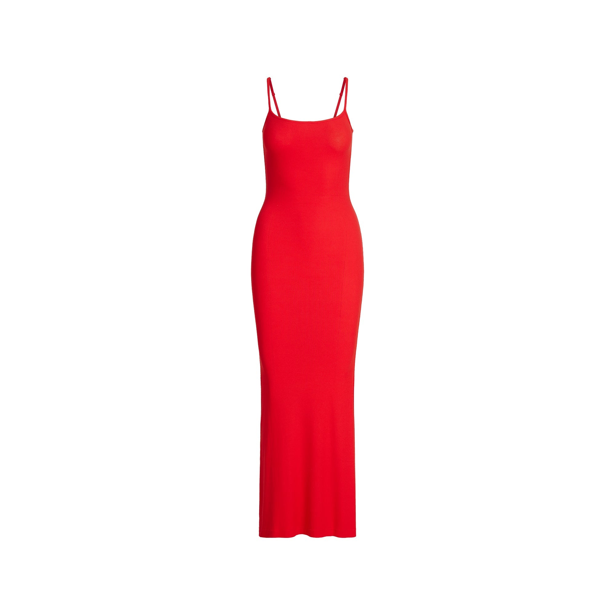 SKIMS SOFT LOUNGE PETITE LONG SLIP DRESS | CHERRY - Sneaker Türkiye