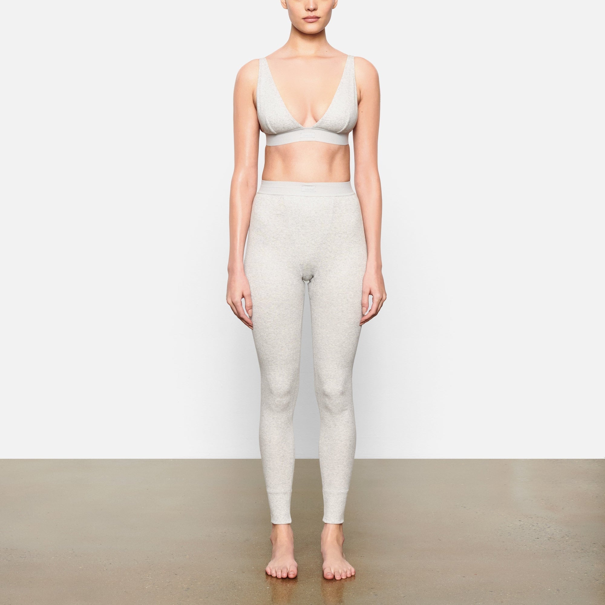 SKIMS COTTON RIB LEGGING | LIGHT HEATHER GREY - Sneaker Türkiye