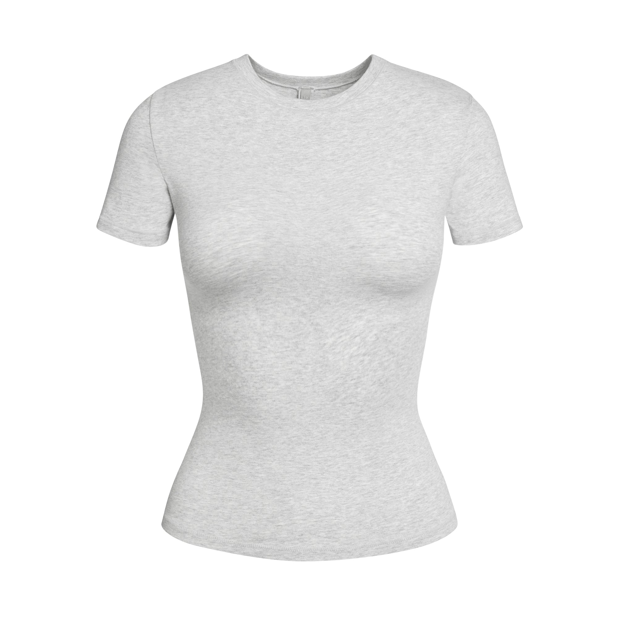 SKIMS COTTON JERSEY T-SHIRT | LIGHT HEATHER GREY - Sneaker Türkiye