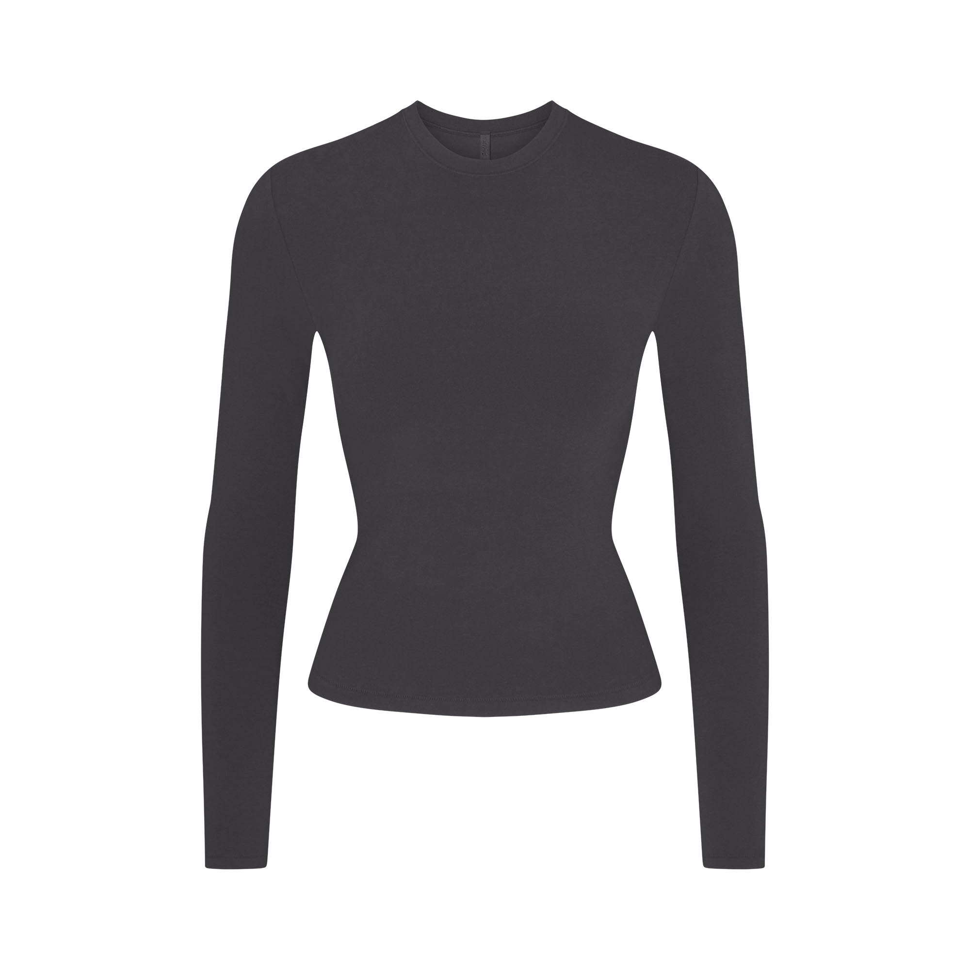 SKIMS COTTON JERSEY LONG SLEEVE T-SHIRT | SOOT - Sneaker Türkiye
