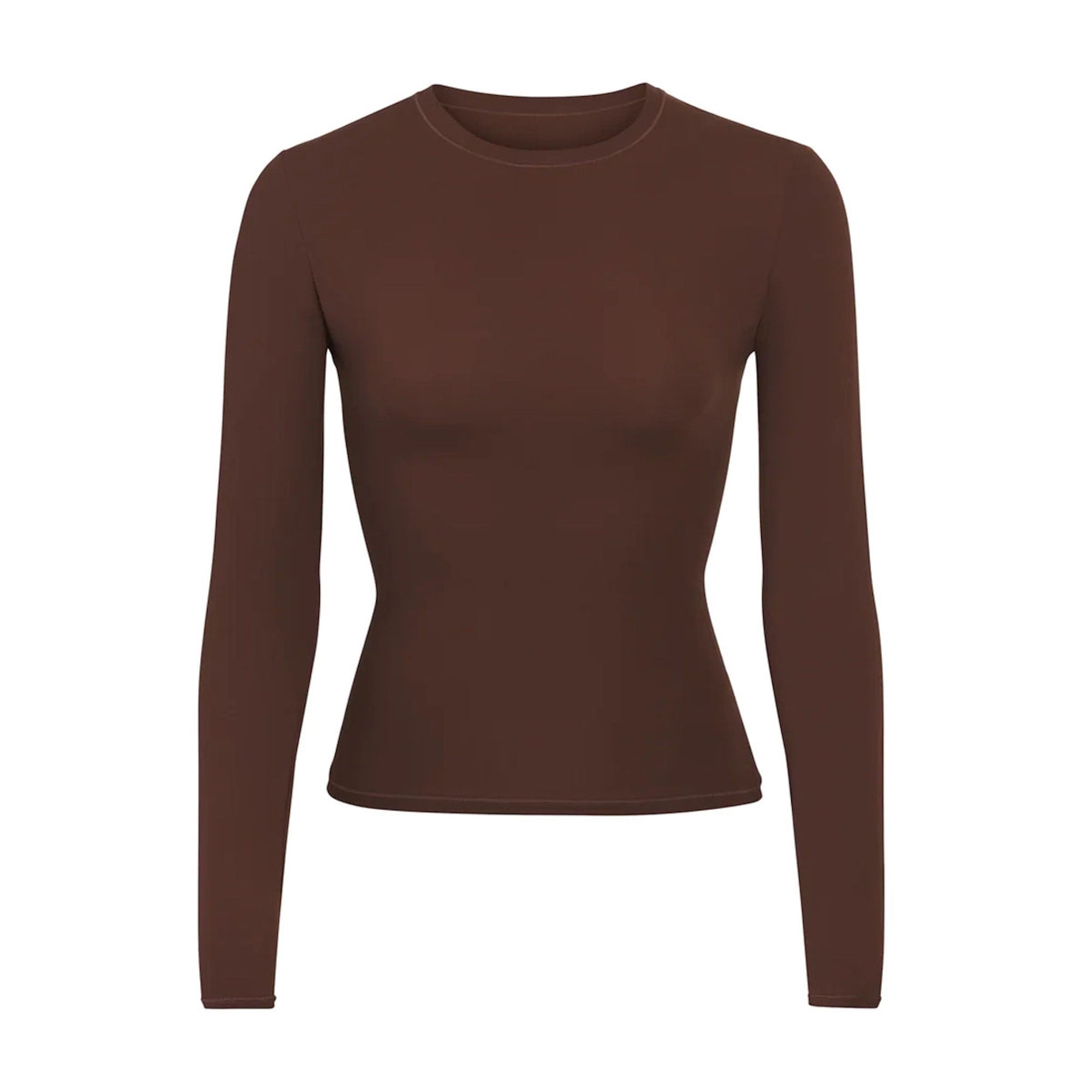 SKIMS FITS EVERYBODY LONG SLEEVE T-SHIRT | COCOA - Sneaker Türkiye