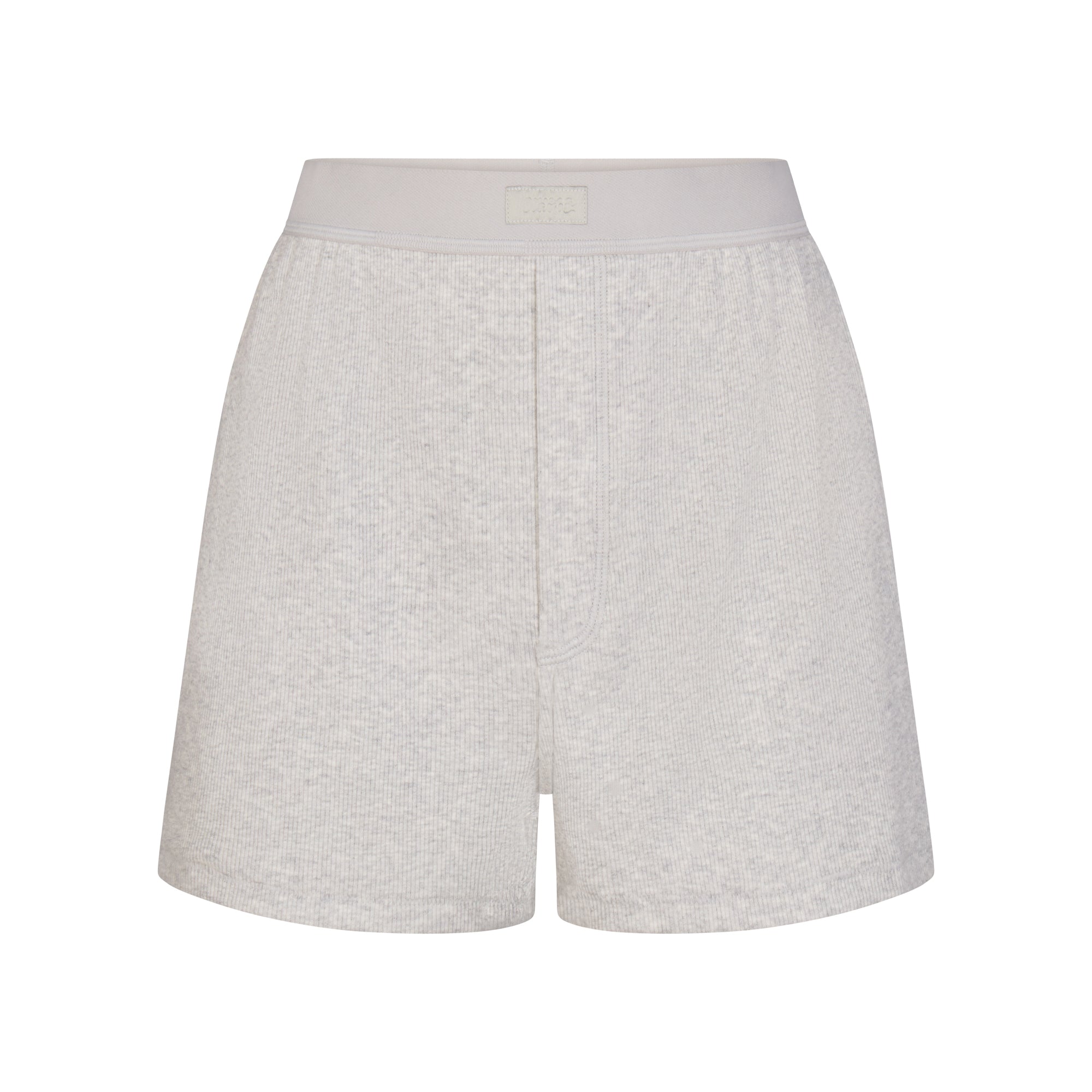 SKIMS COTTON RIB LOOSE BOXER | LIGHT HEATHER GREY - Sneaker Türkiye