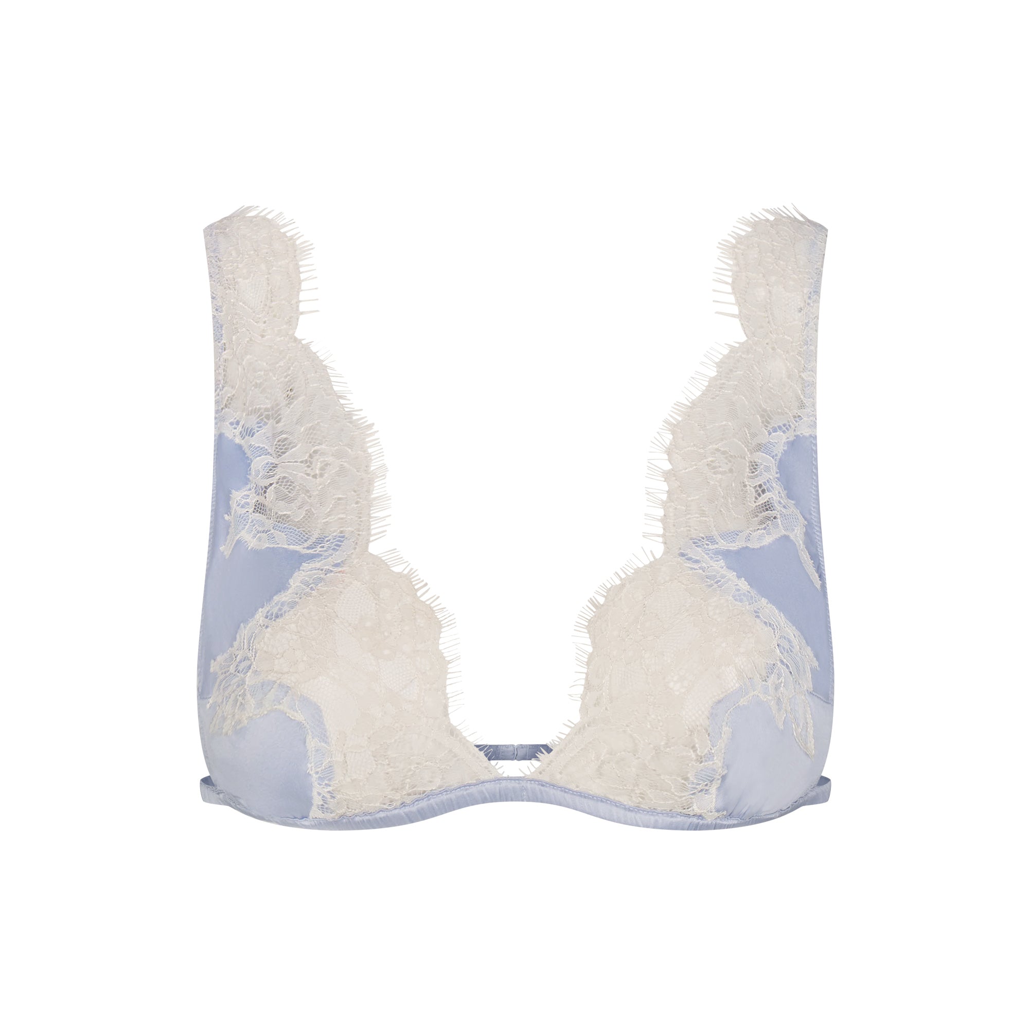 SKIMS SILK LACE PLUNGE BRALETTE | PERIWINKLE CONTRAST - Sneaker Türkiye