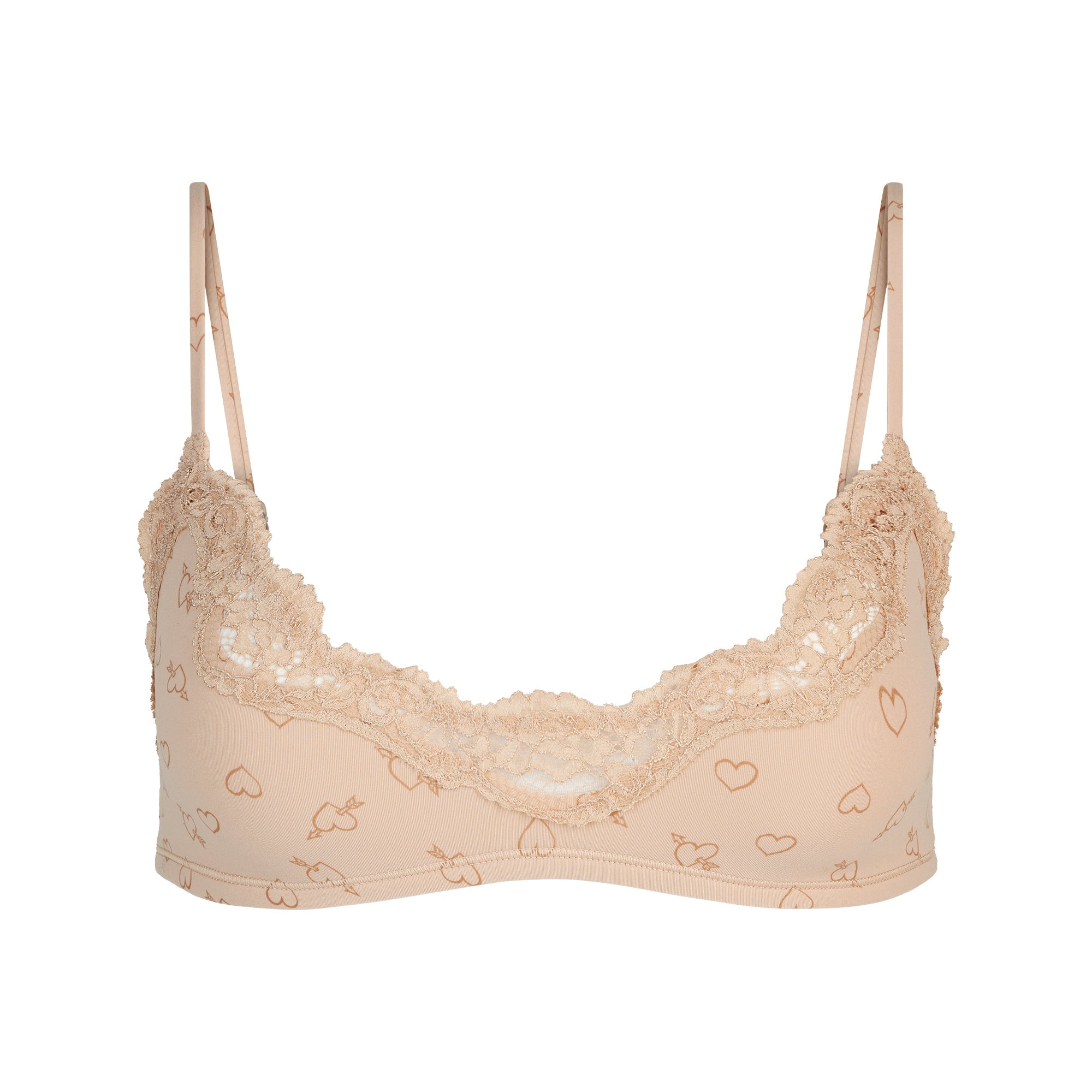 SKIMS FITS EVERYBODY LACE SCOOP BRALETTE | MICA SKETCHED HEARTS - Sneaker Türkiye