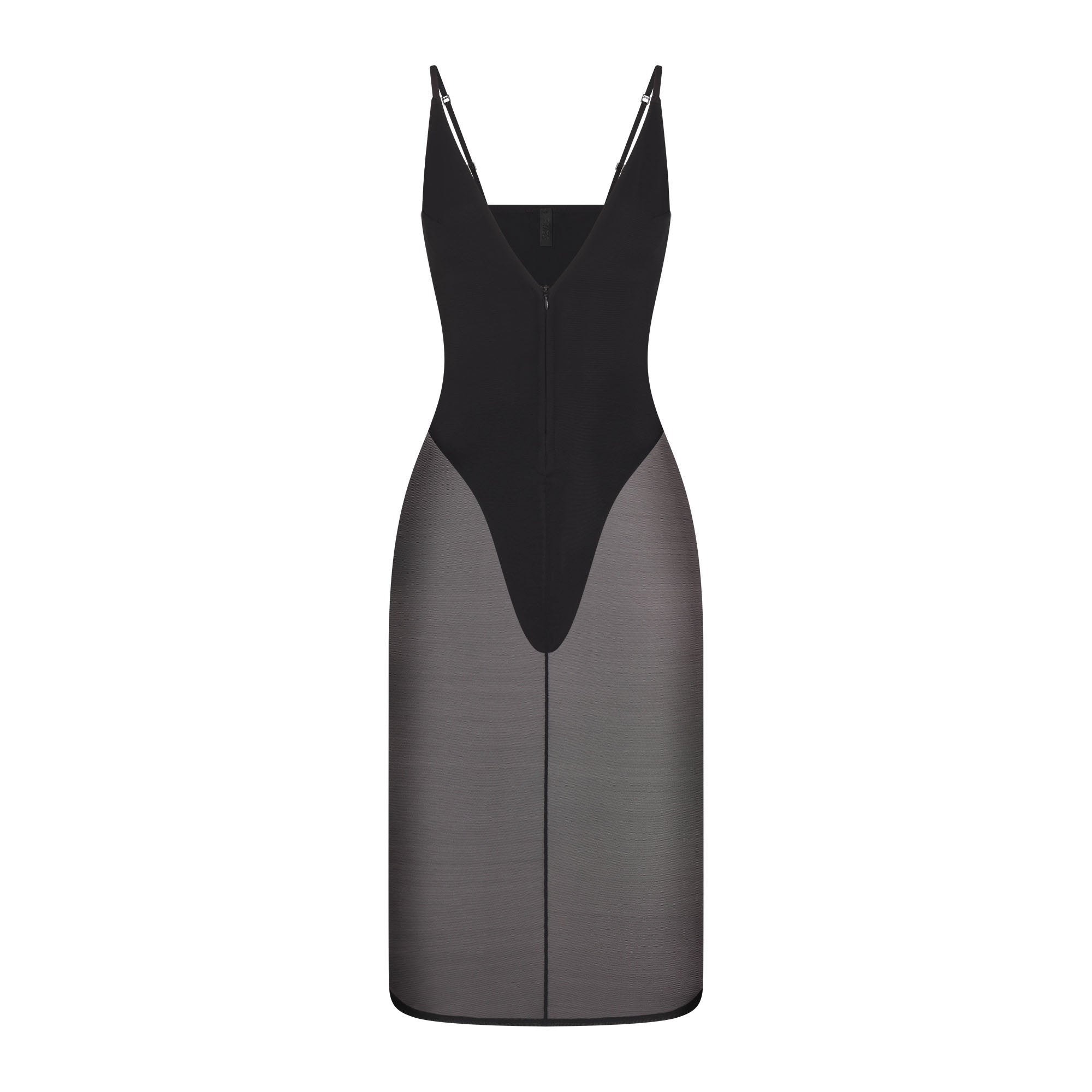 SKIMS BODY MESH PLUNGE MIDI DRESS | ONYX - Sneaker Türkiye