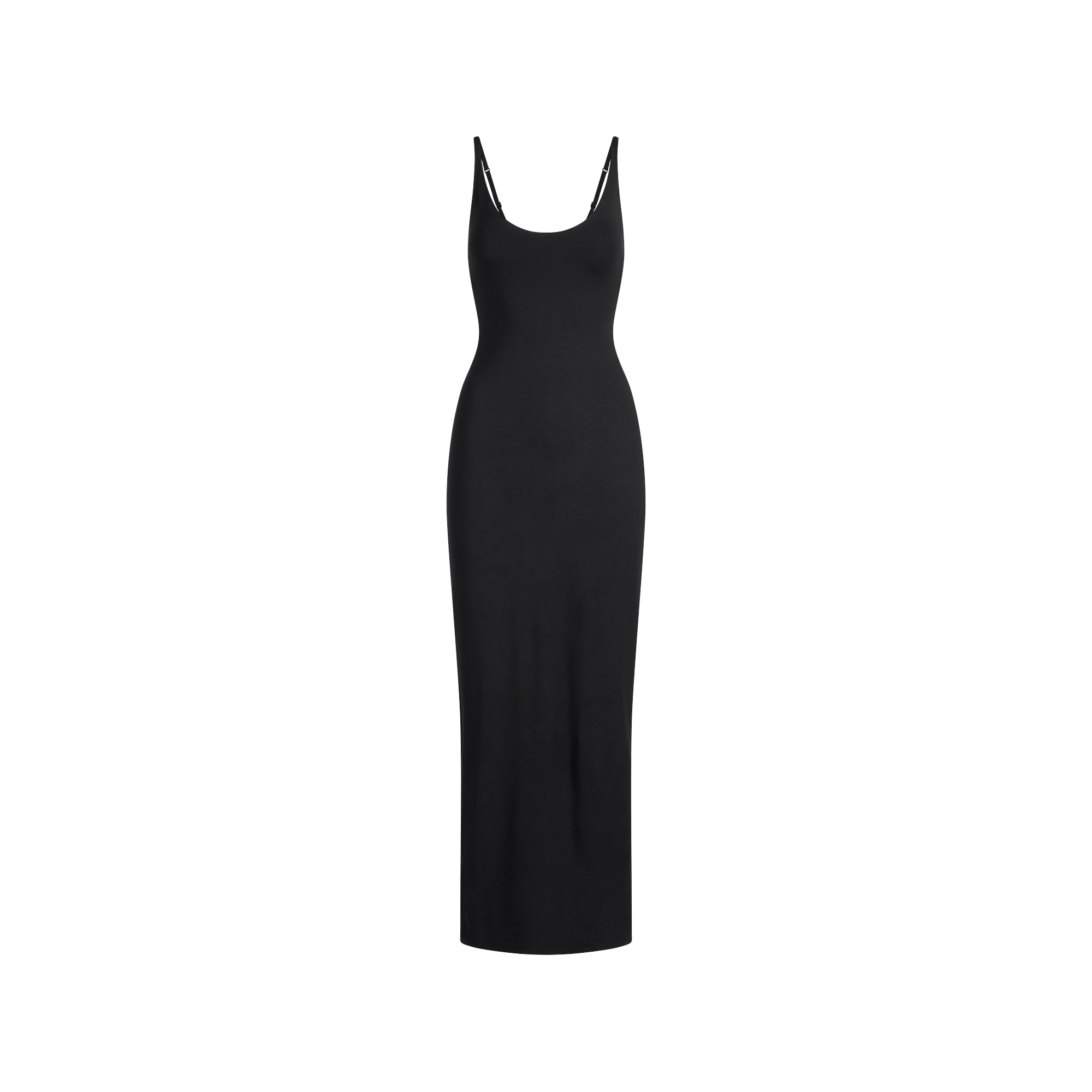 SKIMS SMOOTH LAYERS SCOOP NECK LONG DRESS | OBSIDIAN - Sneaker Türkiye