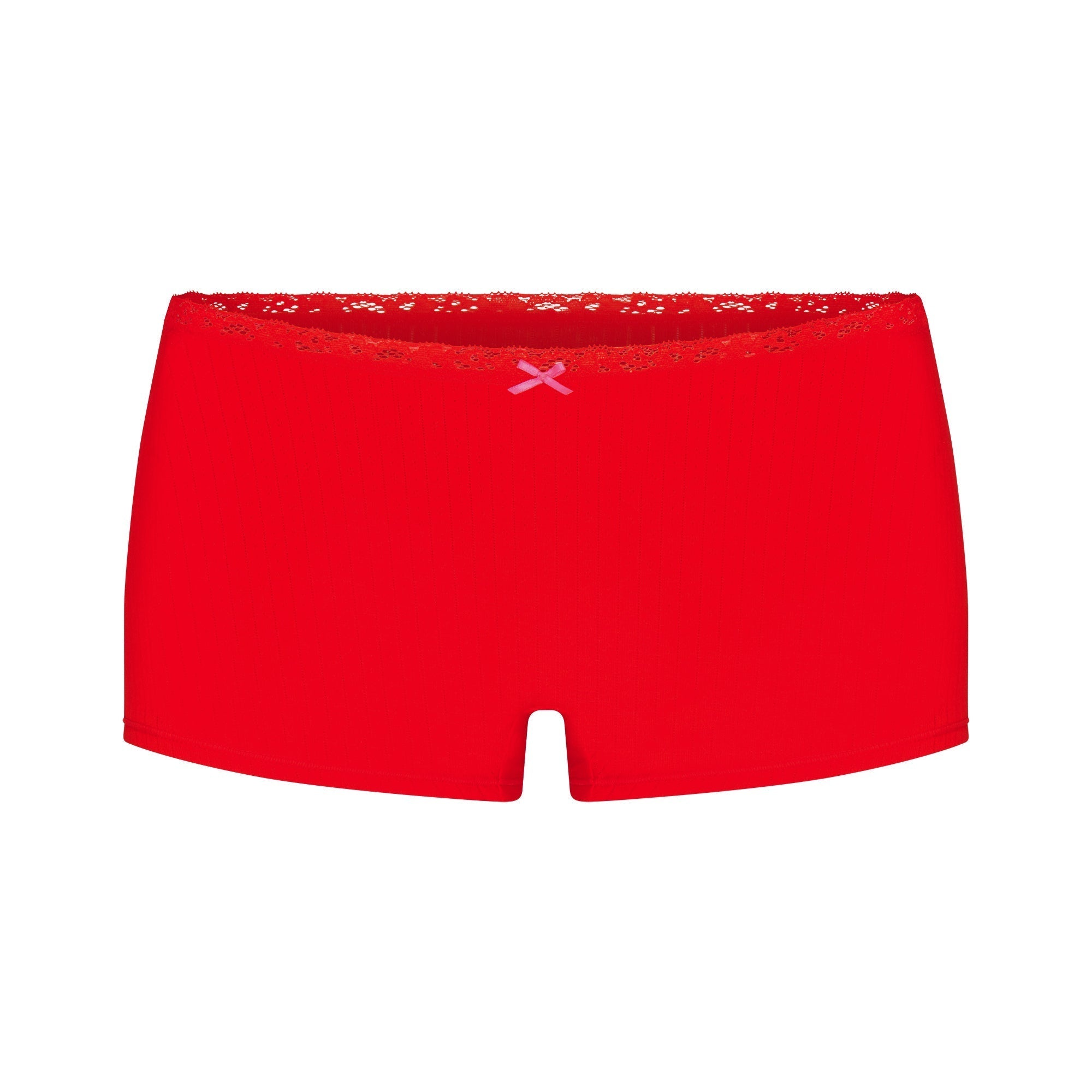 SKIMS LIGHTWEIGHT COTTON POINTELLE LACE CAMI AND BOY SHORT SET | RUBY TONAL - Sneaker Türkiye
