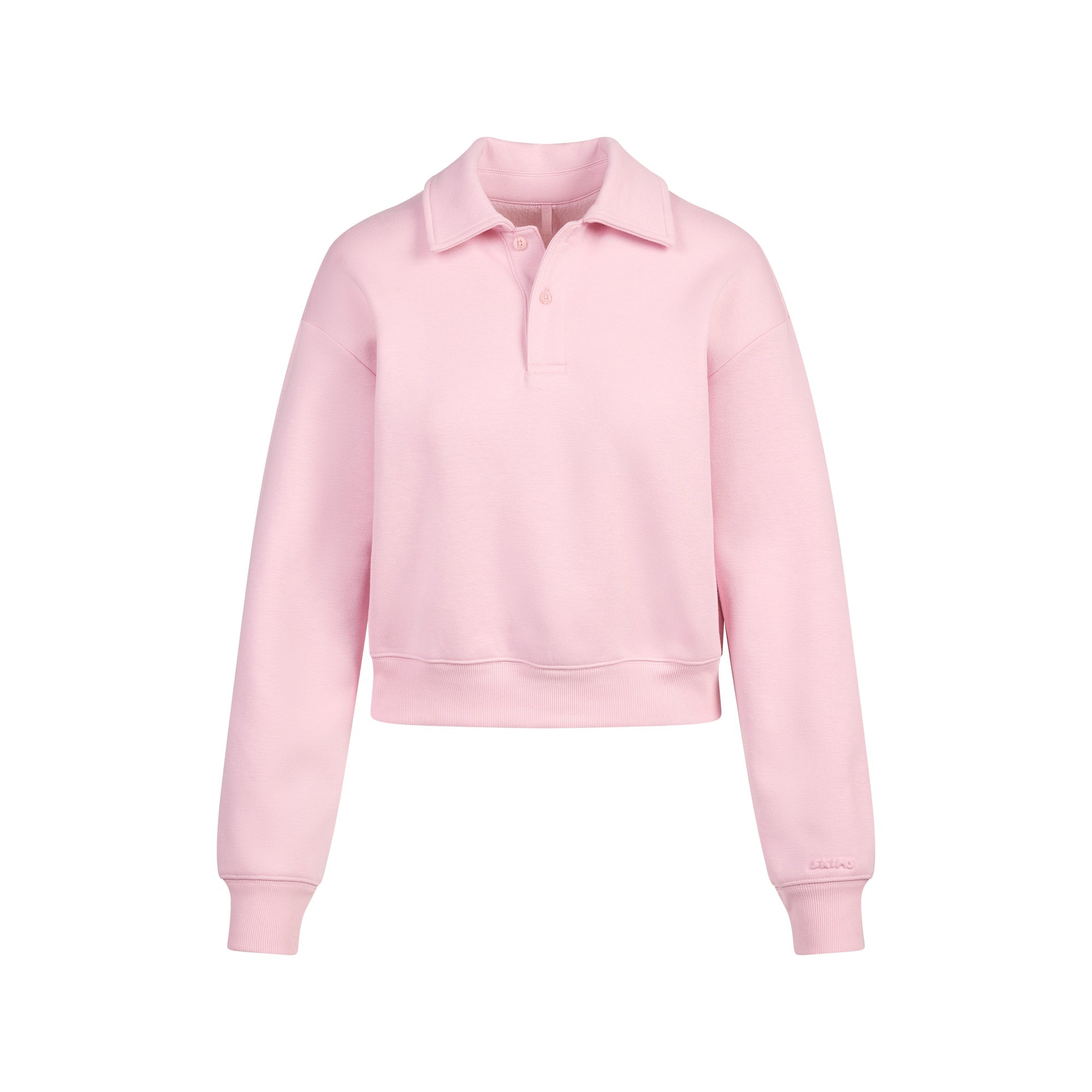 SKIMS COTTON FLEECE POLO SWEATSHIRT | HALITE - Sneaker Türkiye