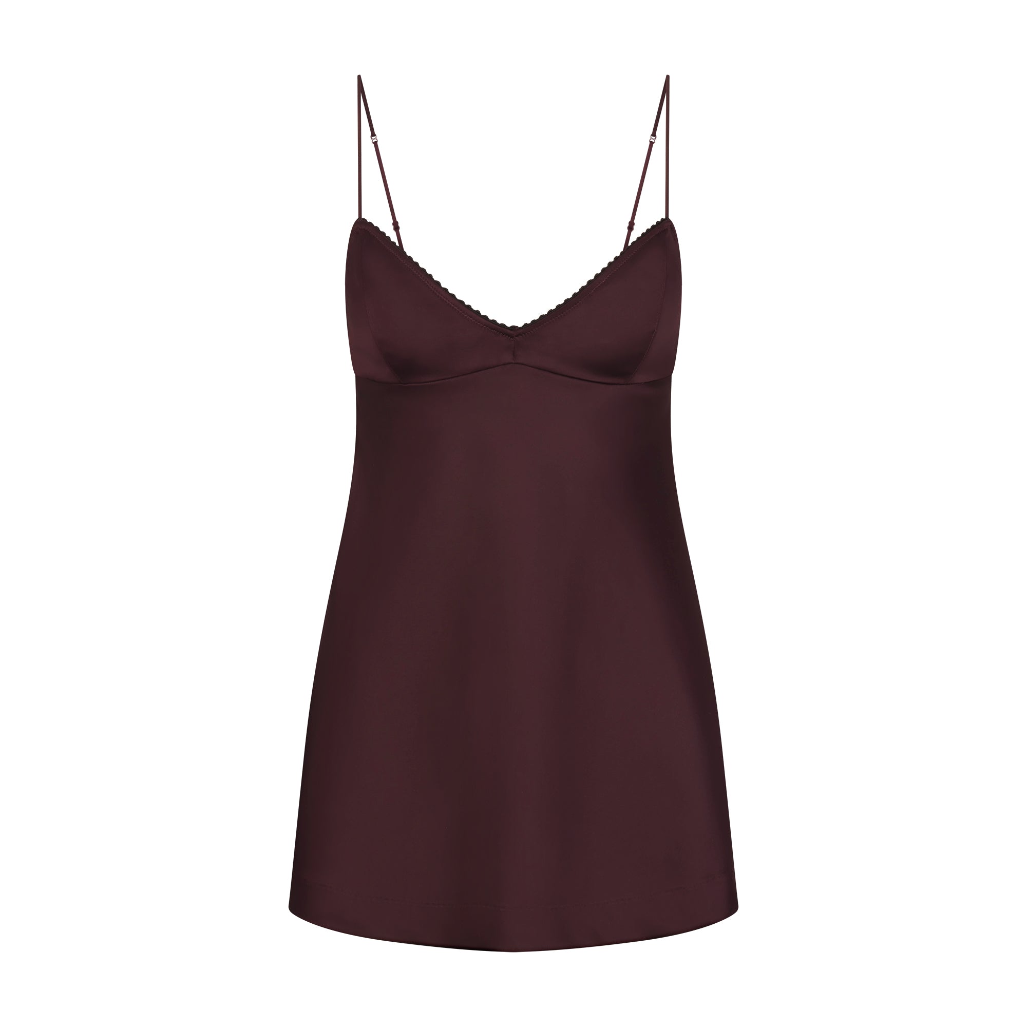 SKIMS SATIN MINI DRESS | CURRANT - Sneaker Türkiye