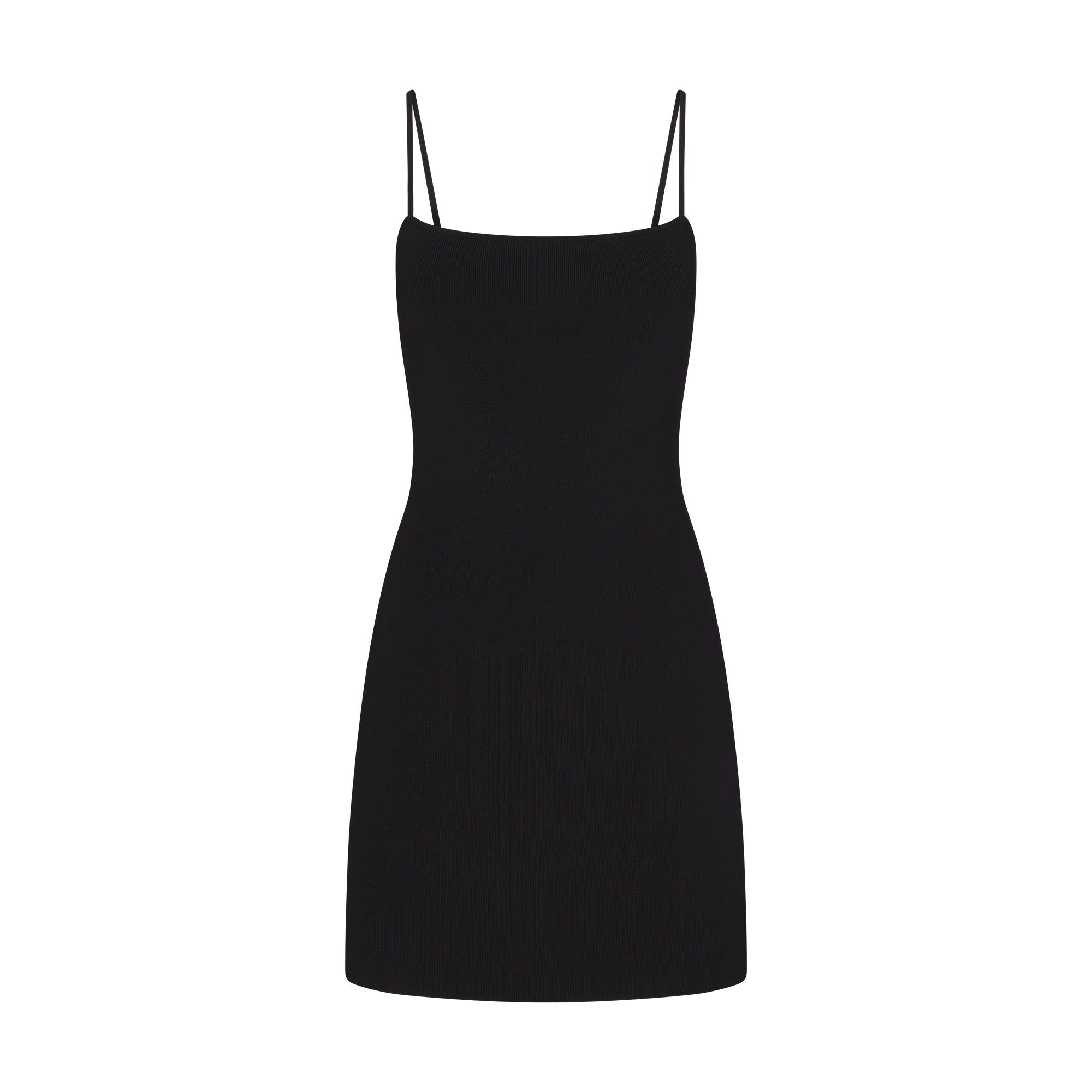 SKIMS REFINED KNIT MINI DRESS | OBSIDIAN - Sneaker Türkiye