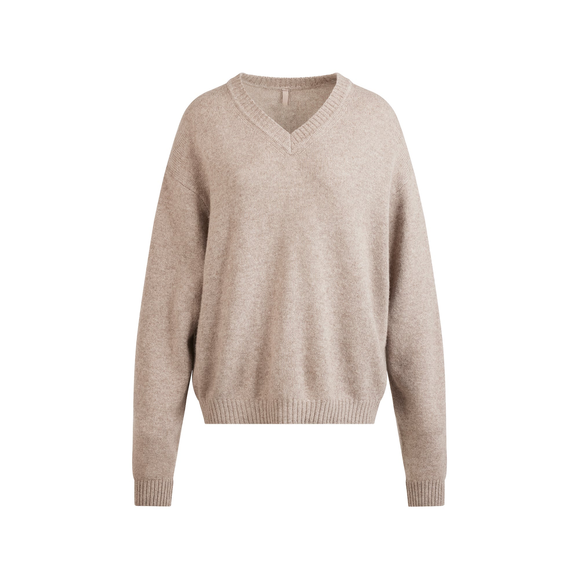 SKIMS WOOL CASHMERE OVERBedenD V NECK SWEATER | LINEN - Sneaker Türkiye