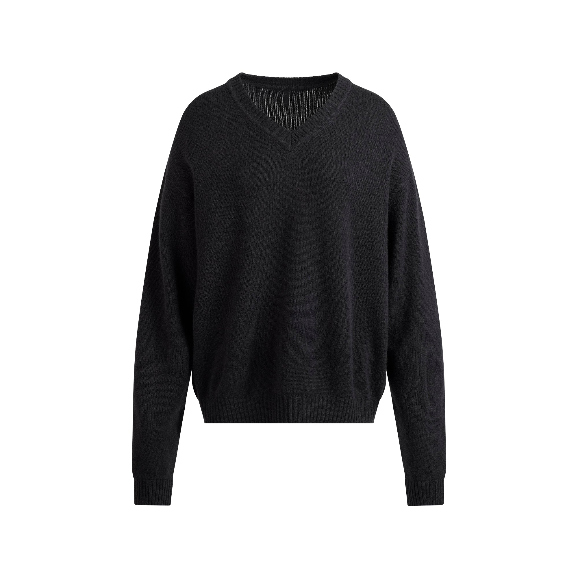 SKIMS WOOL CASHMERE OVERBedenD V NECK SWEATER | ONYX - Sneaker Türkiye