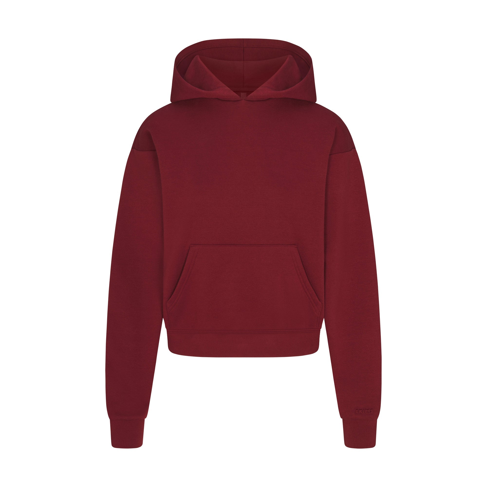 SKIMS COTTON FLEECE CLASSIC HOODIE | MERLOT - Sneaker Türkiye