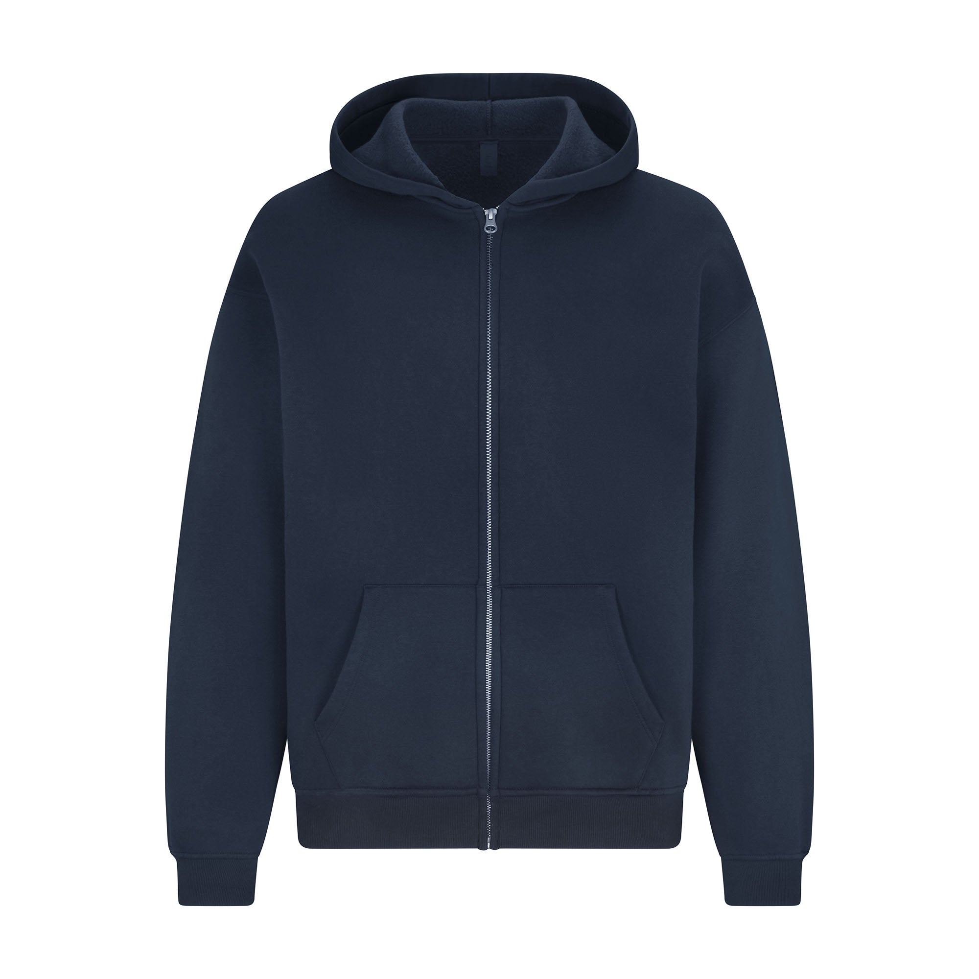 SKIMS FLEECE LOUNGE MENS RELAXED ZIP UP HOODIE | NAVY - Sneaker Türkiye