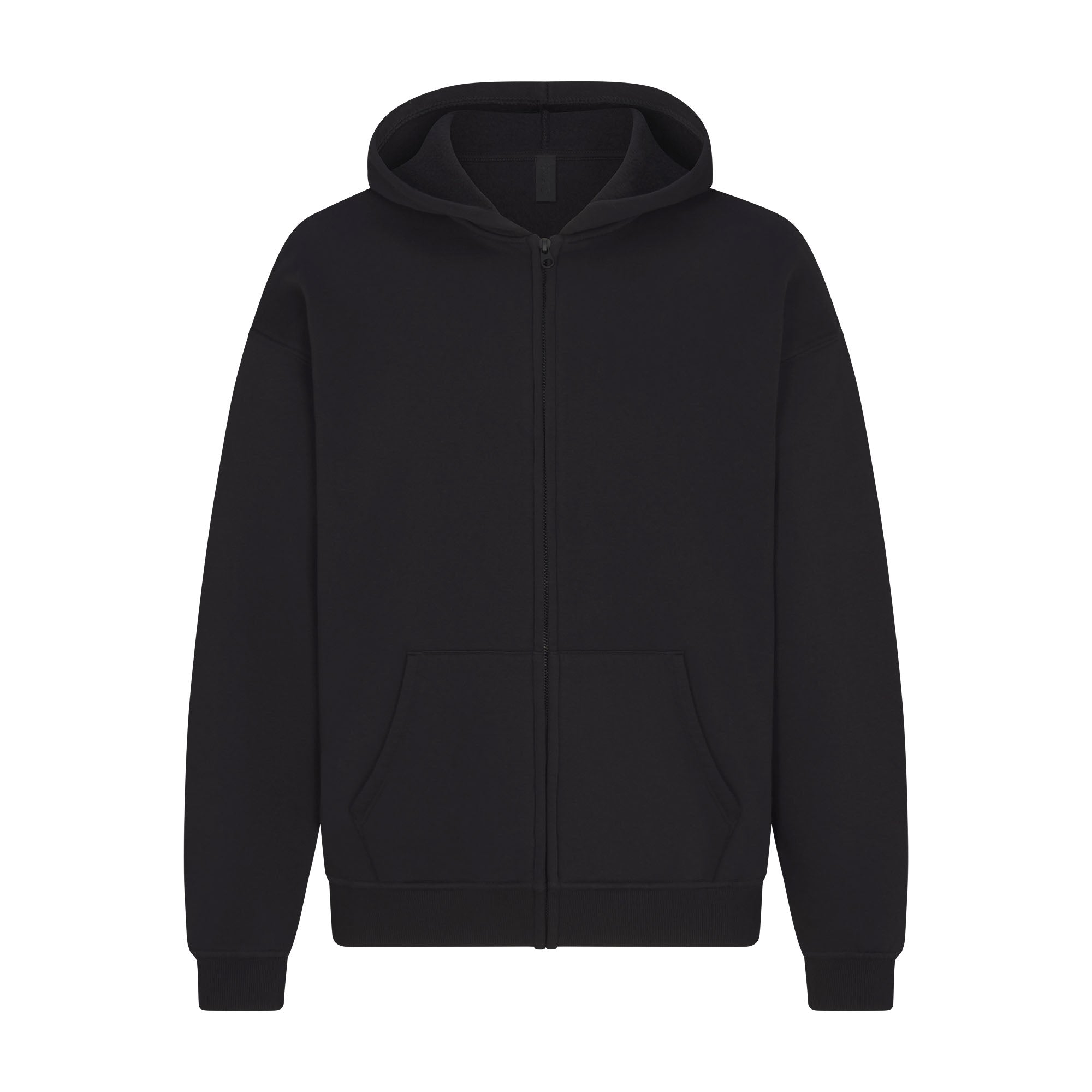 SKIMS FLEECE LOUNGE MENS RELAXED ZIP UP HOODIE | WASHED ONYX - Sneaker Türkiye