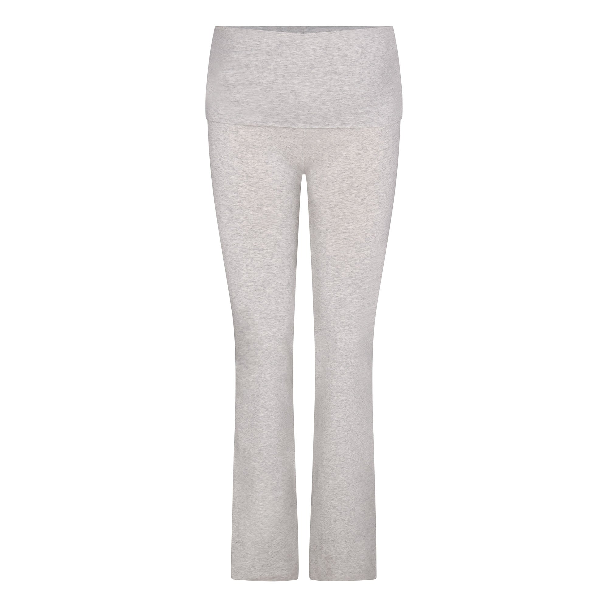 SKIMS COTTON JERSEY MATERNITY FOLDOVER PANT | LIGHT HEATHER GREY - Sneaker Türkiye