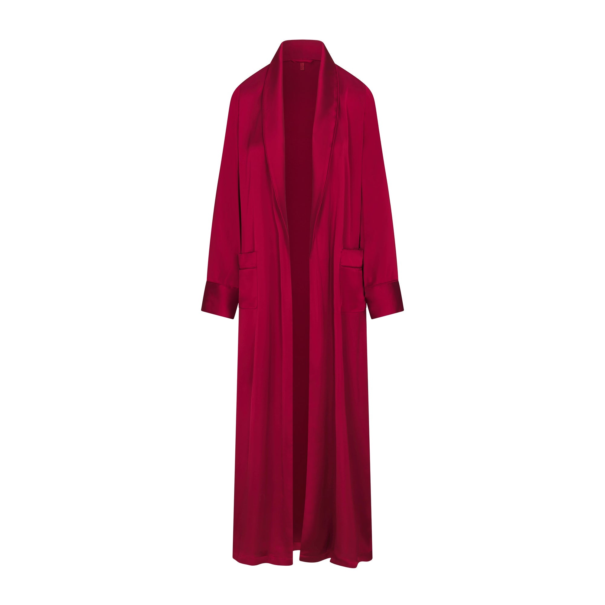SKIMS WOVEN SHINE LONG ROBE | BRICK - Sneaker Türkiye