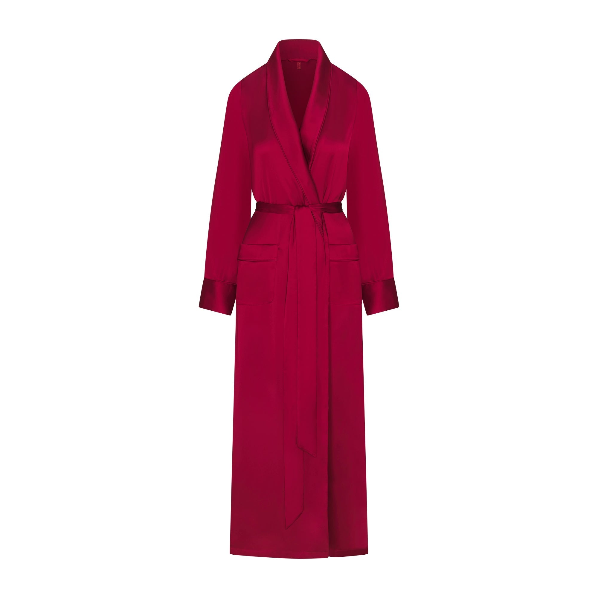 SKIMS WOVEN SHINE LONG ROBE | BRICK - Sneaker Türkiye