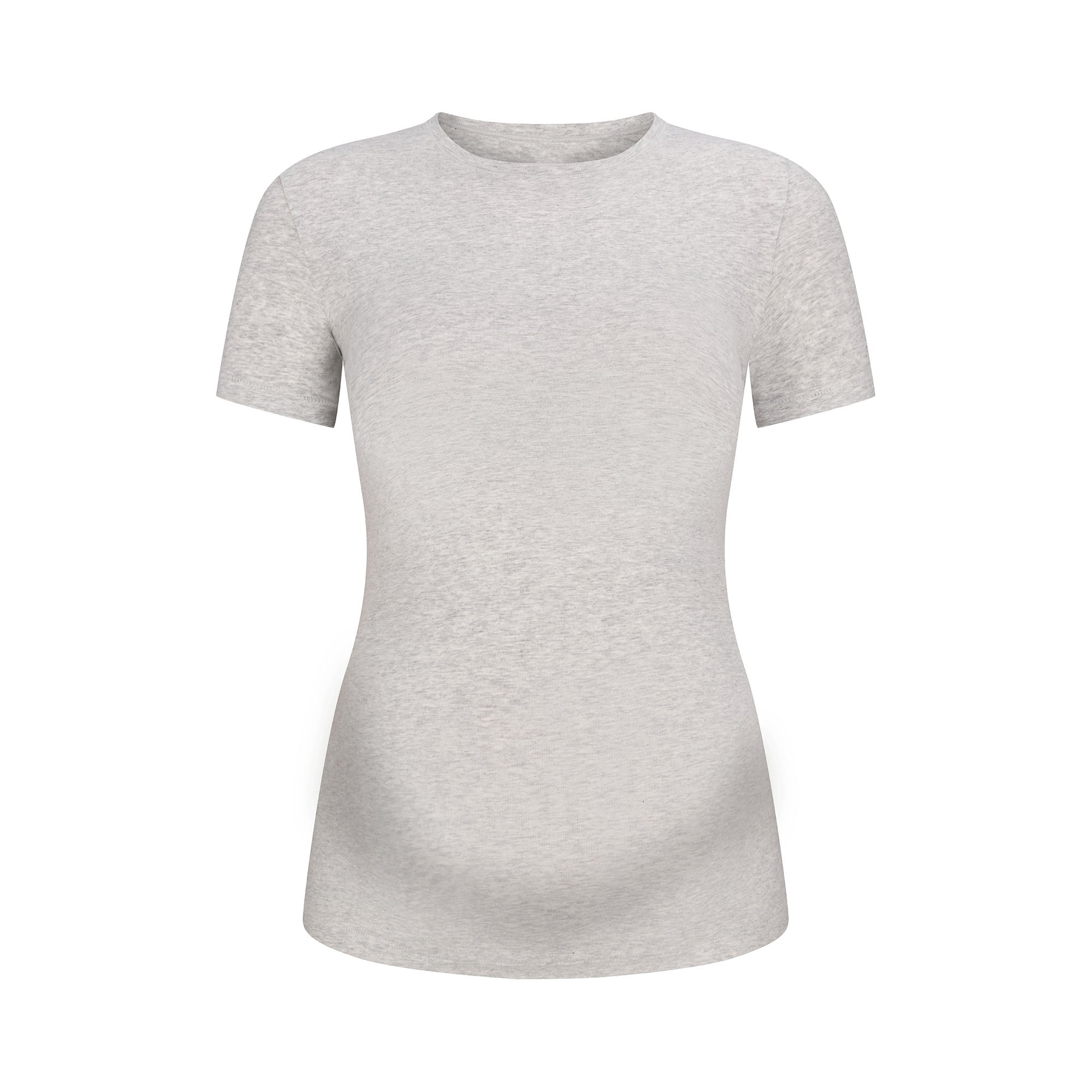 SKIMS COTTON JERSEY MATERNITY T-SHIRT | LIGHT HEATHER GREY - Sneaker Türkiye