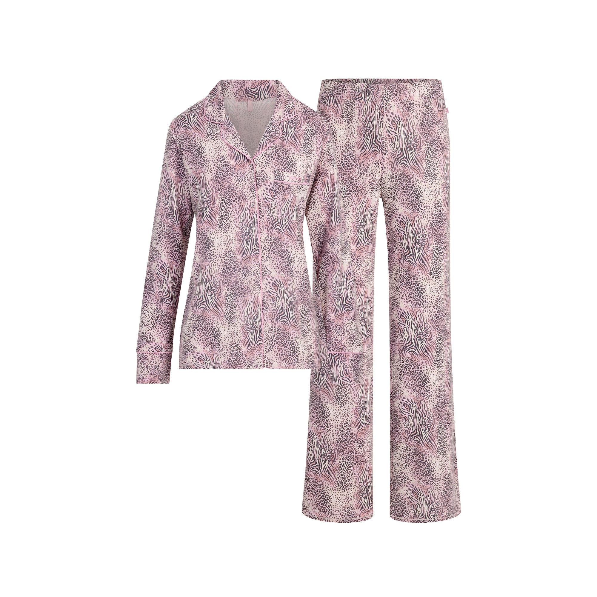 SKIMS SLEEP LONG SLEEVE BUTTON UP SET | BLOOM MINI MULTI ANIMAL - Sneaker Türkiye
