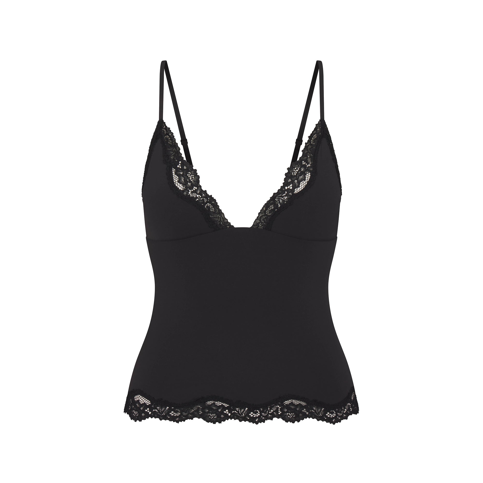 SKIMS FITS EVERYBODY LACE TRIANGLE CAMI AND BOY SHORT SET | ONYX - Sneaker Türkiye