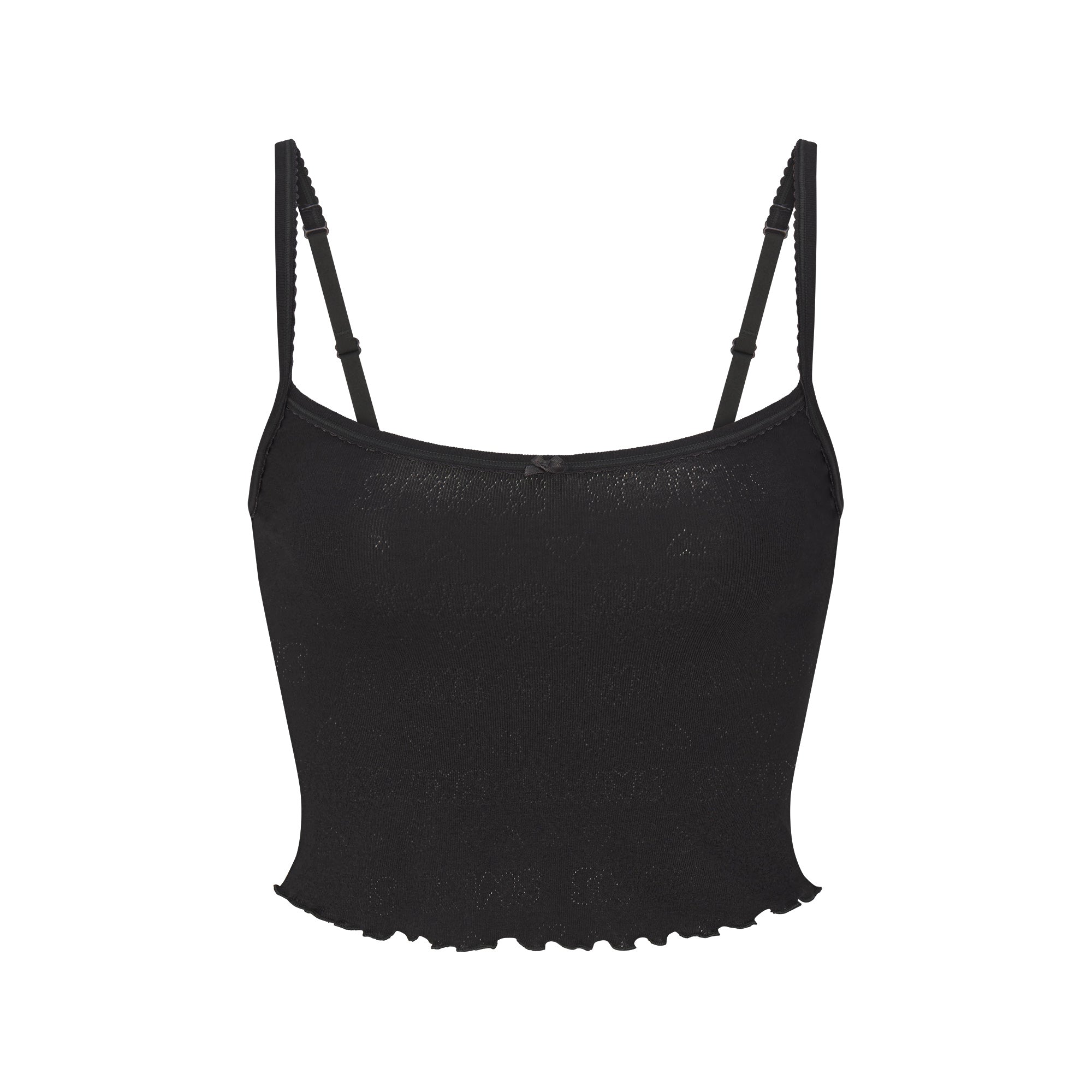 SKIMS LOGO POINTELLE CAMI SLEEP SET | SOOT - Sneaker Türkiye