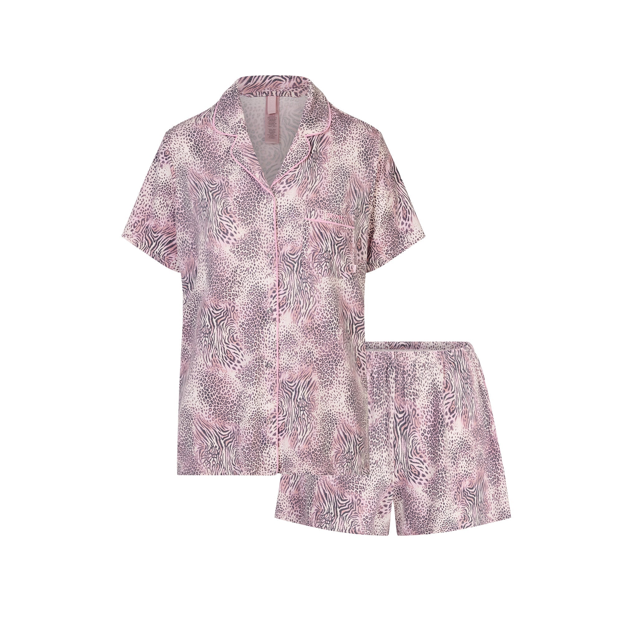 SKIMS SLEEP SHORT SLEEVE BUTTON UP SET | BLOOM MINI MULTI ANIMAL - Sneaker Türkiye