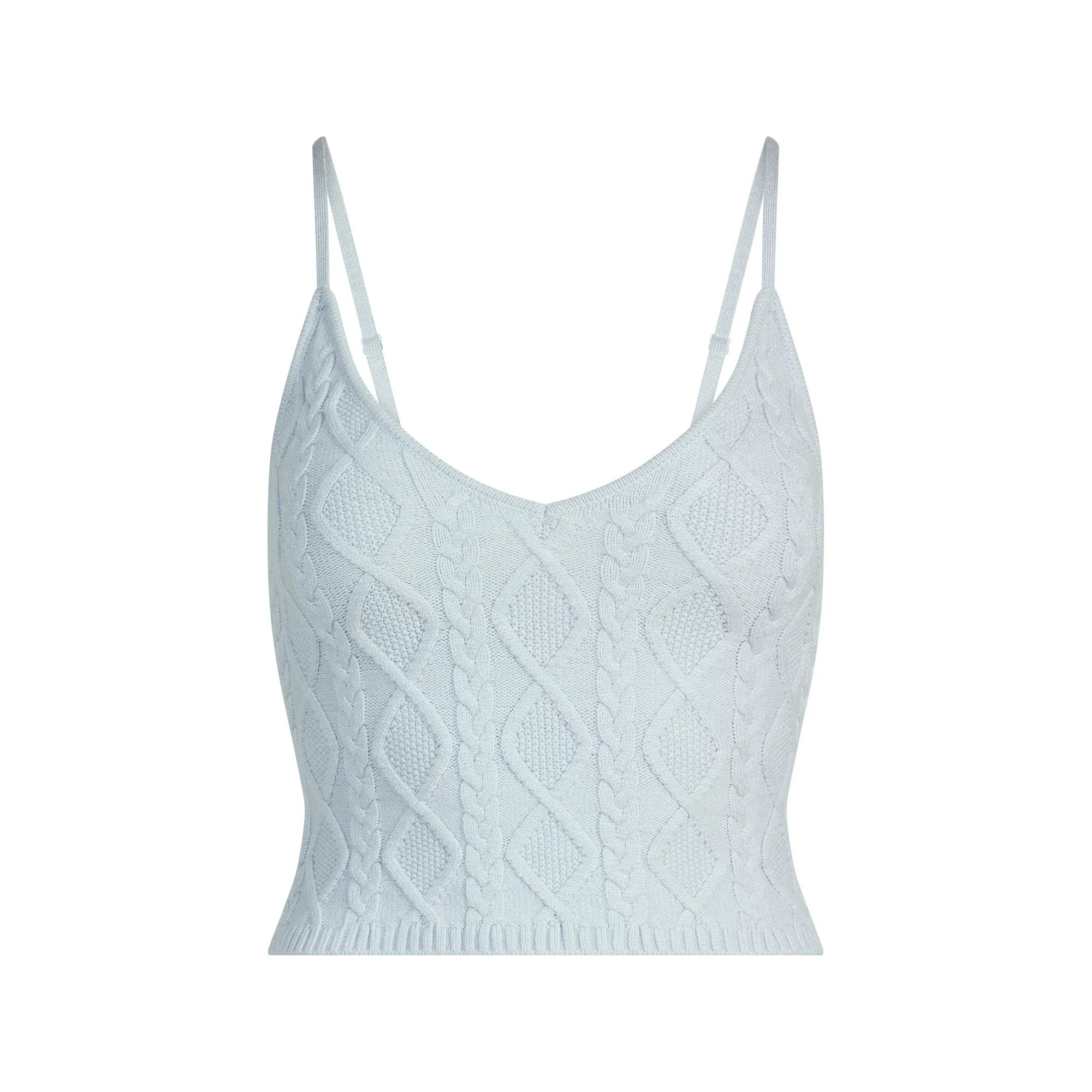 SKIMS SWEATER KNITS CABLE KNIT CAMI | ZEN BLUE - Sneaker Türkiye
