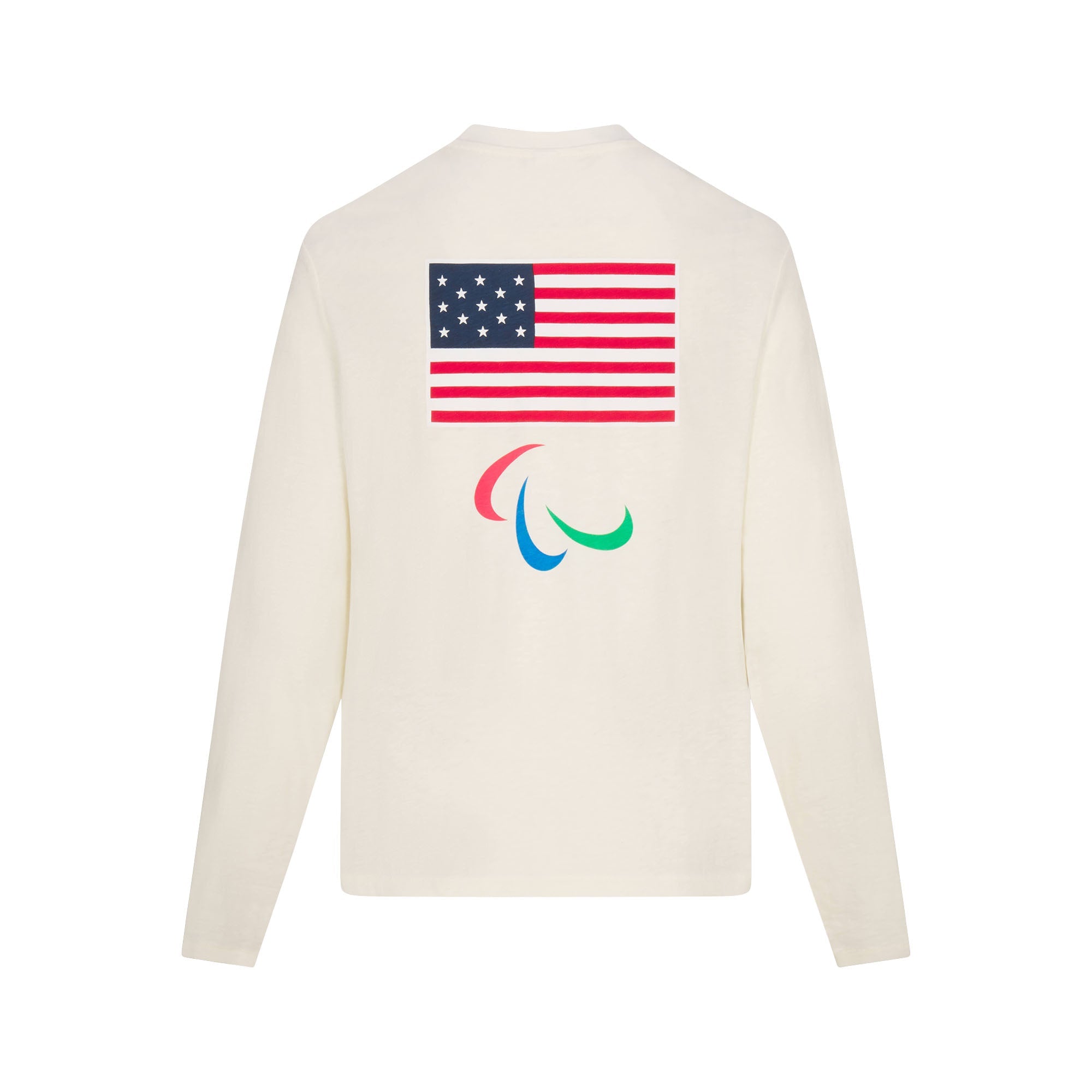 SKIMS FOR TEAM USA WORN IN JERSEY PARALYMPIC LONG SLEEVE T-SHIRT | ECRU - Sneaker Türkiye