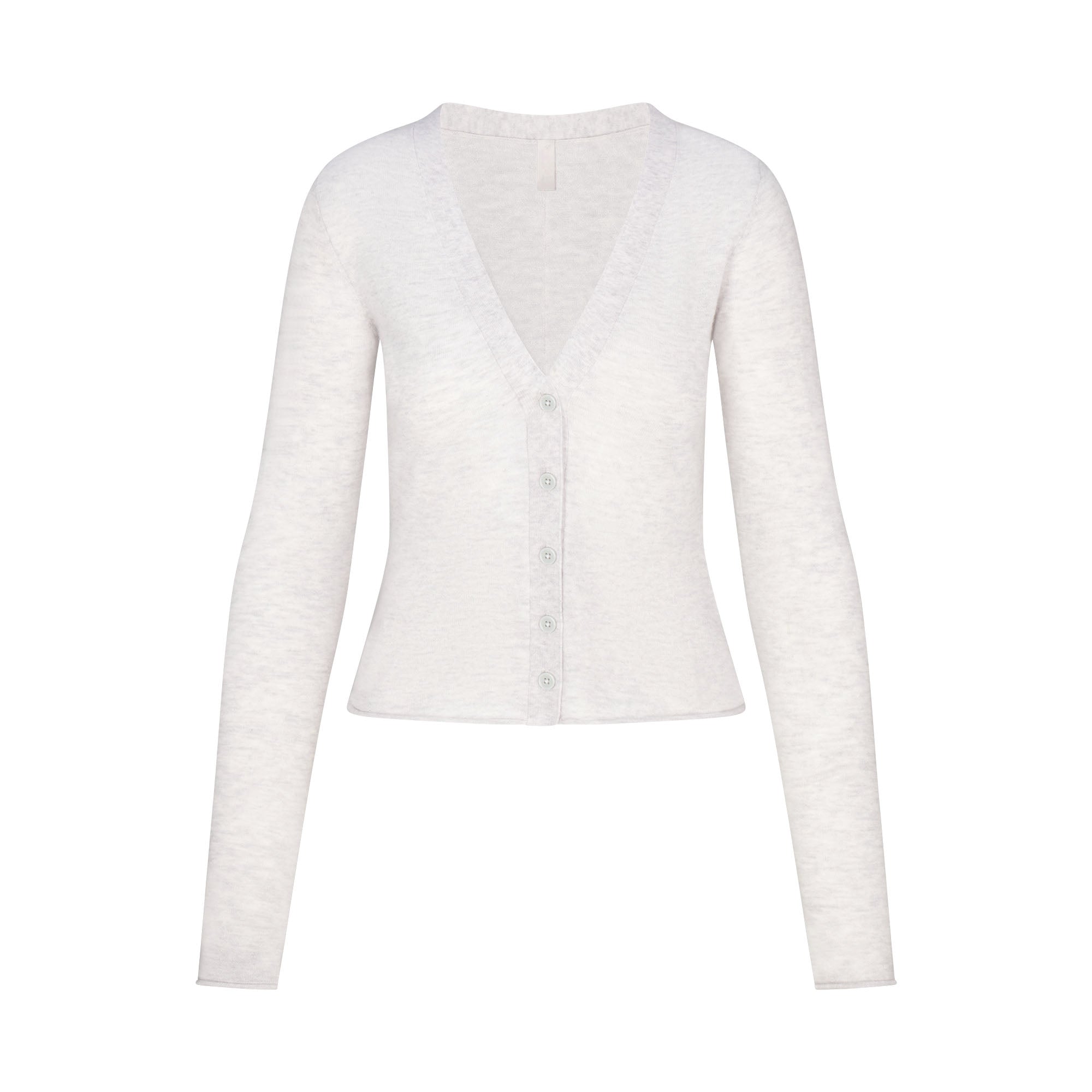 SKIMS FEATHERWEIGHT CASHMERE CARDIGAN | LIGHT HEATHER GREY - Sneaker Türkiye