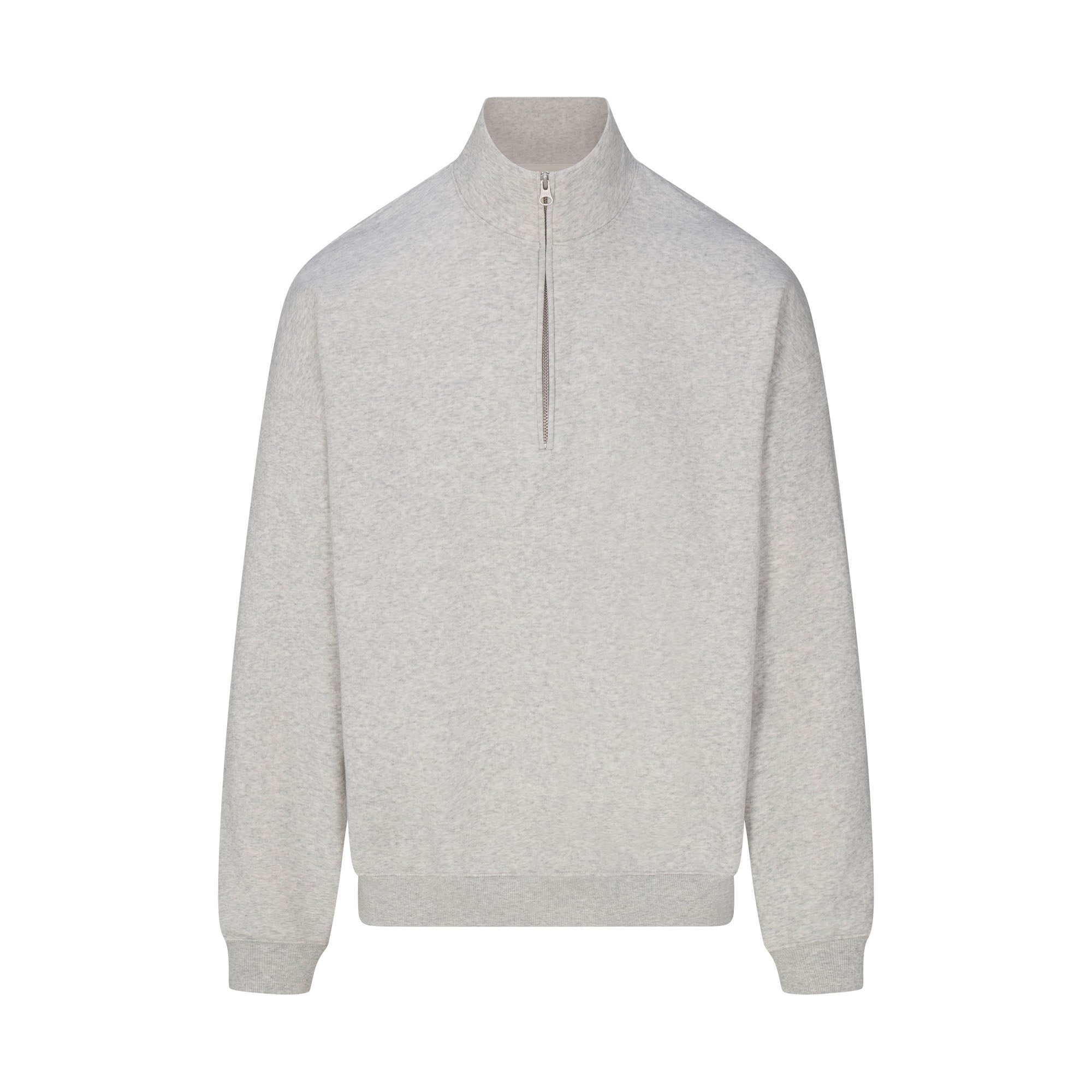 SKIMS FLEECE LOUNGE MENS RELAXED QUARTER ZIP | LIGHT HEATHER GREY - Sneaker Türkiye