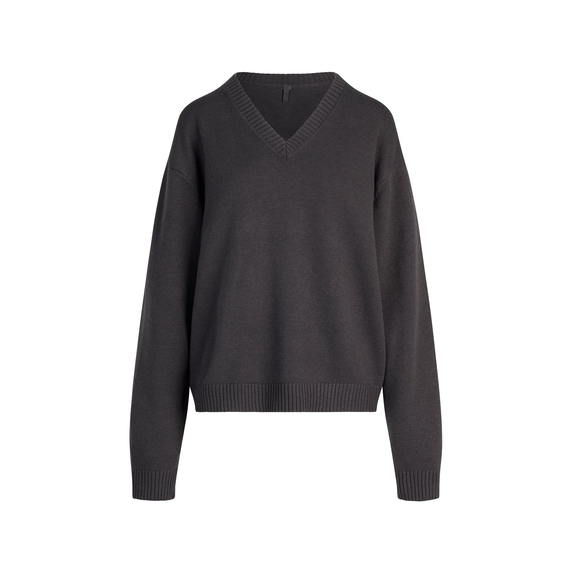 SKIMS SWEATER KNITS PULLOVER V NECK | ASH - Sneaker Türkiye