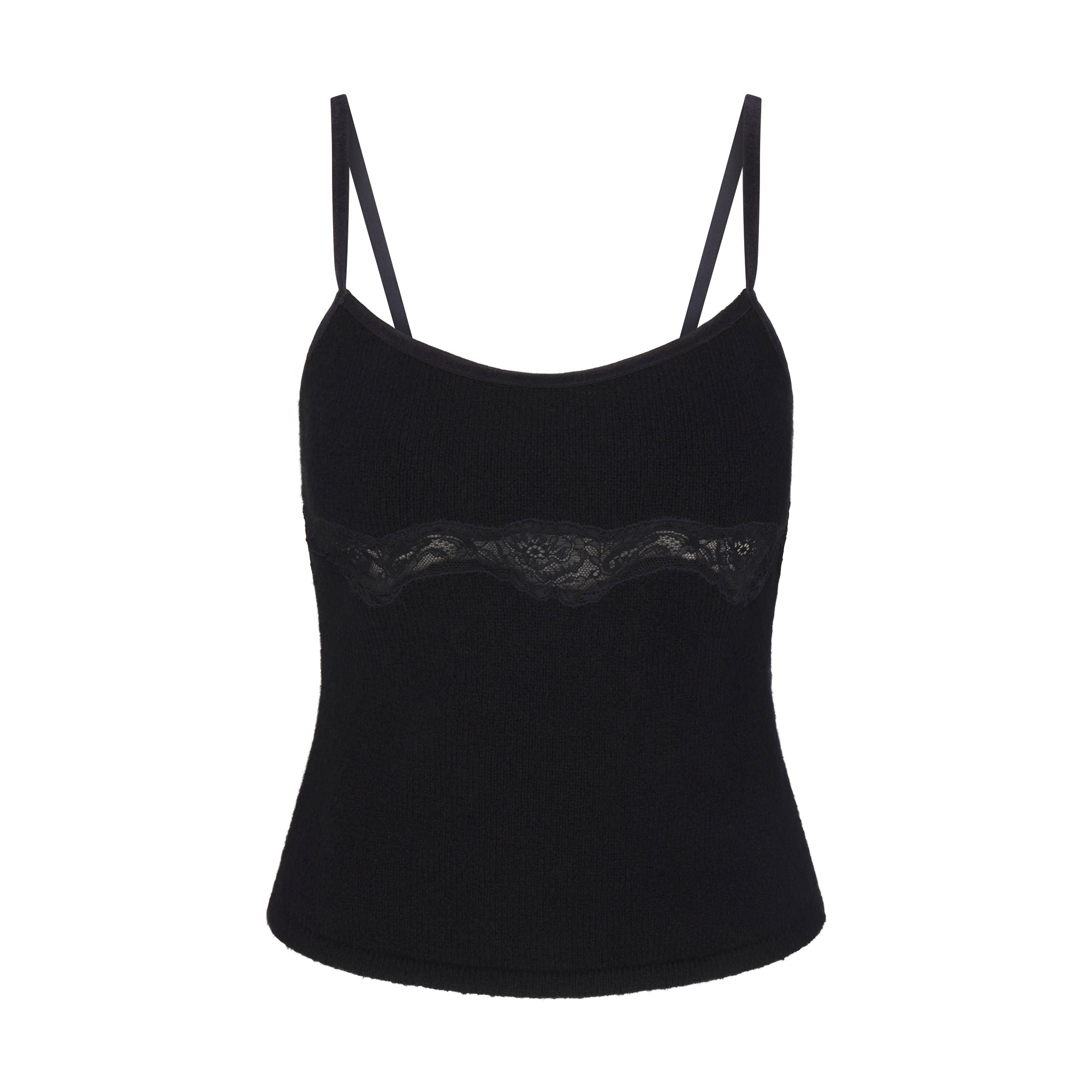 SKIMS LACE KNIT TANK | OBSIDIAN - Sneaker Türkiye