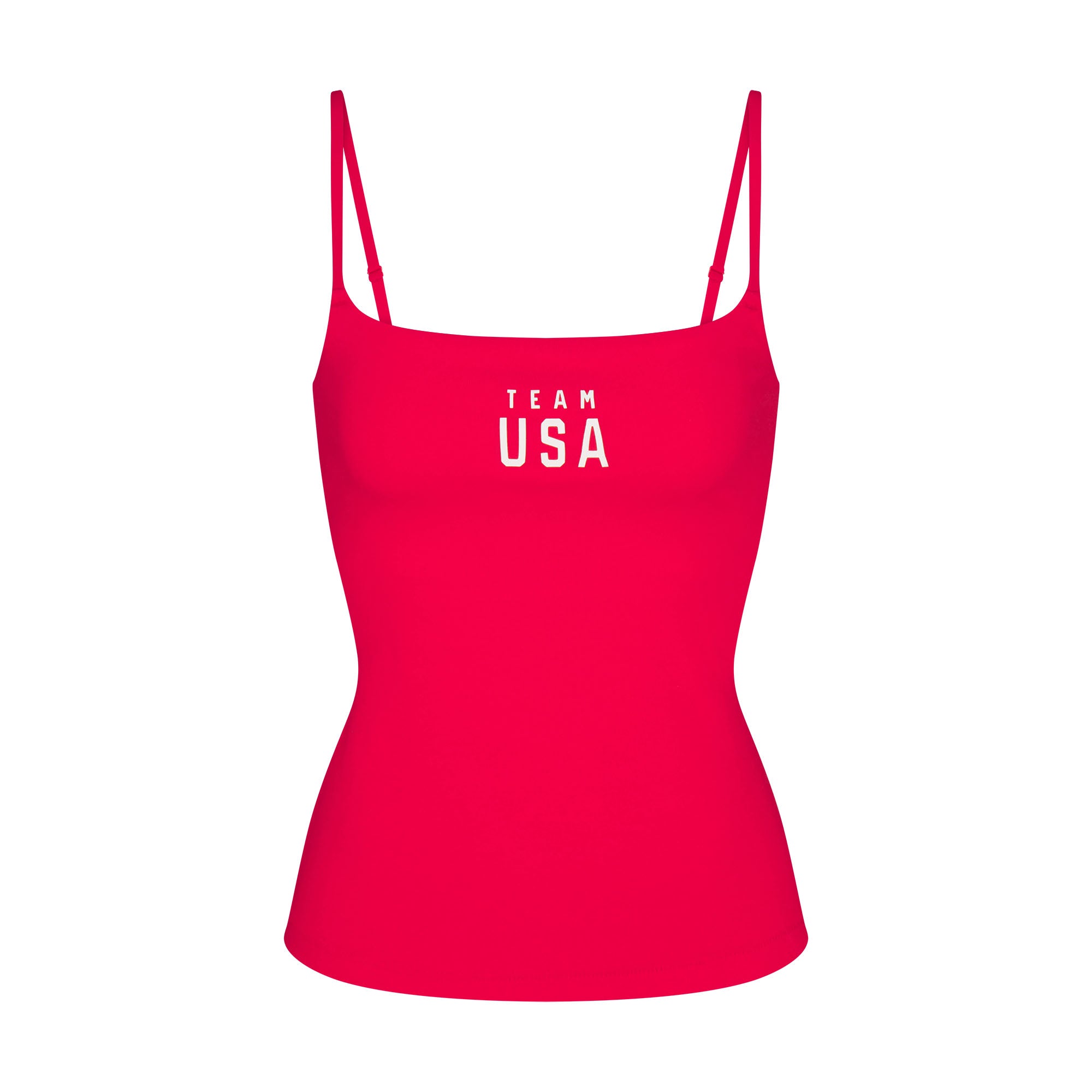 SKIMS FOR TEAM USA COTTON JERSEY OLYMPIC CAMI | RED - Sneaker Türkiye