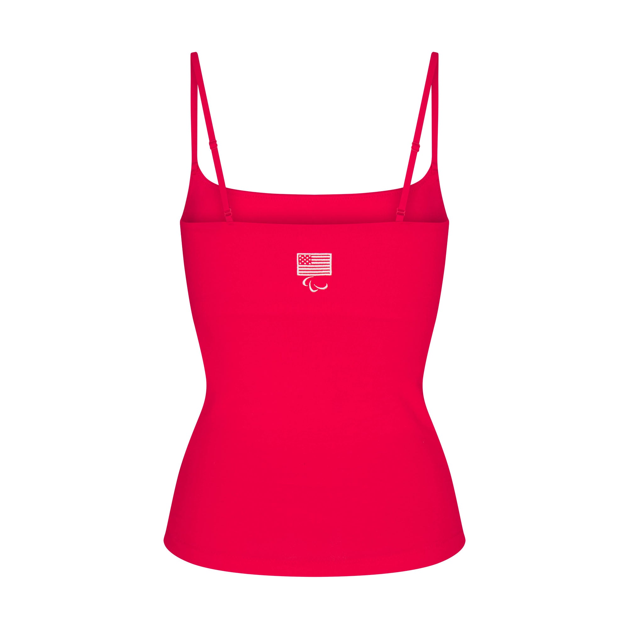 SKIMS FOR TEAM USA COTTON JERSEY PARALYMPIC CAMI | RED - Sneaker Türkiye