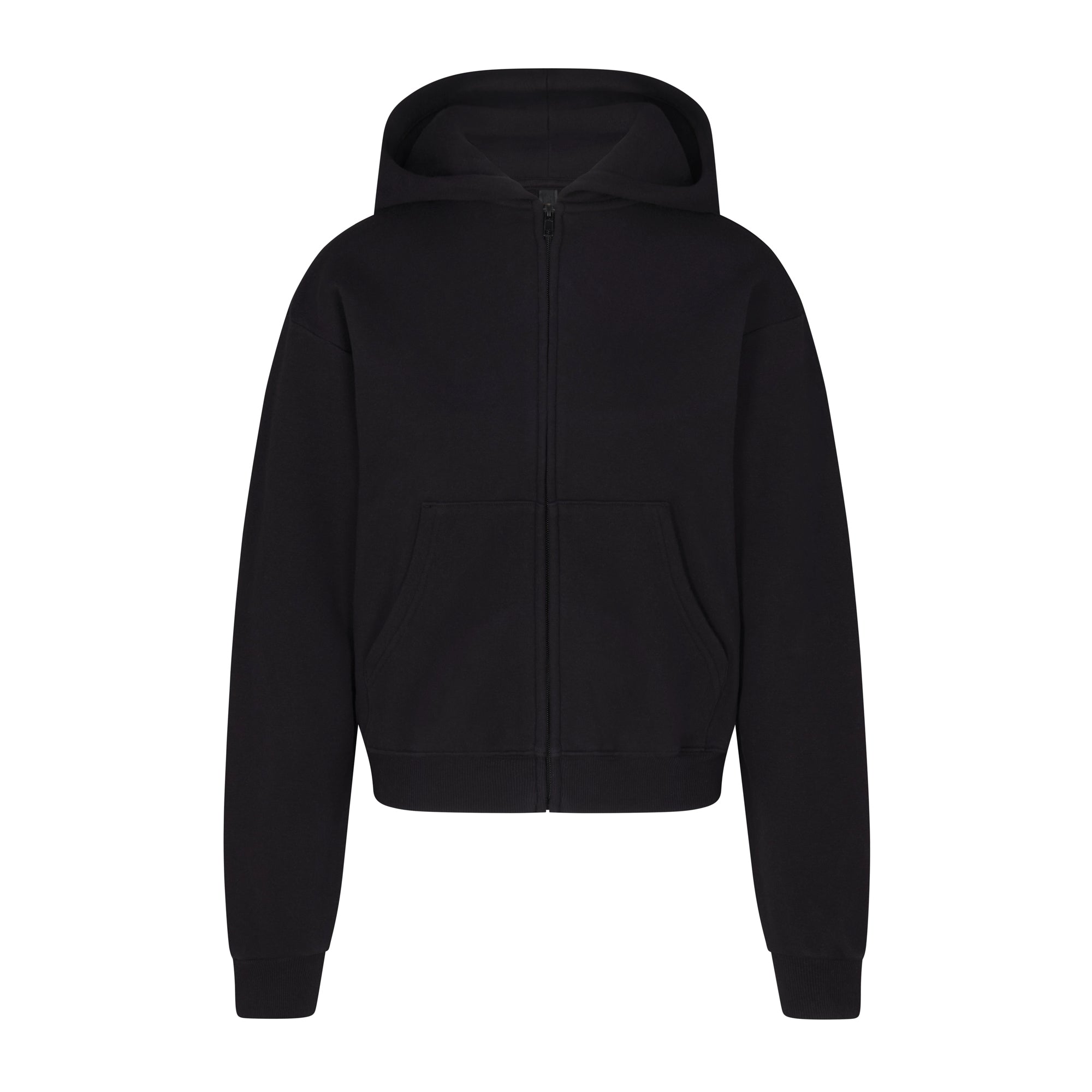 SKIMS COTTON FLEECE CLASSIC ZIP UP HOODIE | ONYX - Sneaker Türkiye