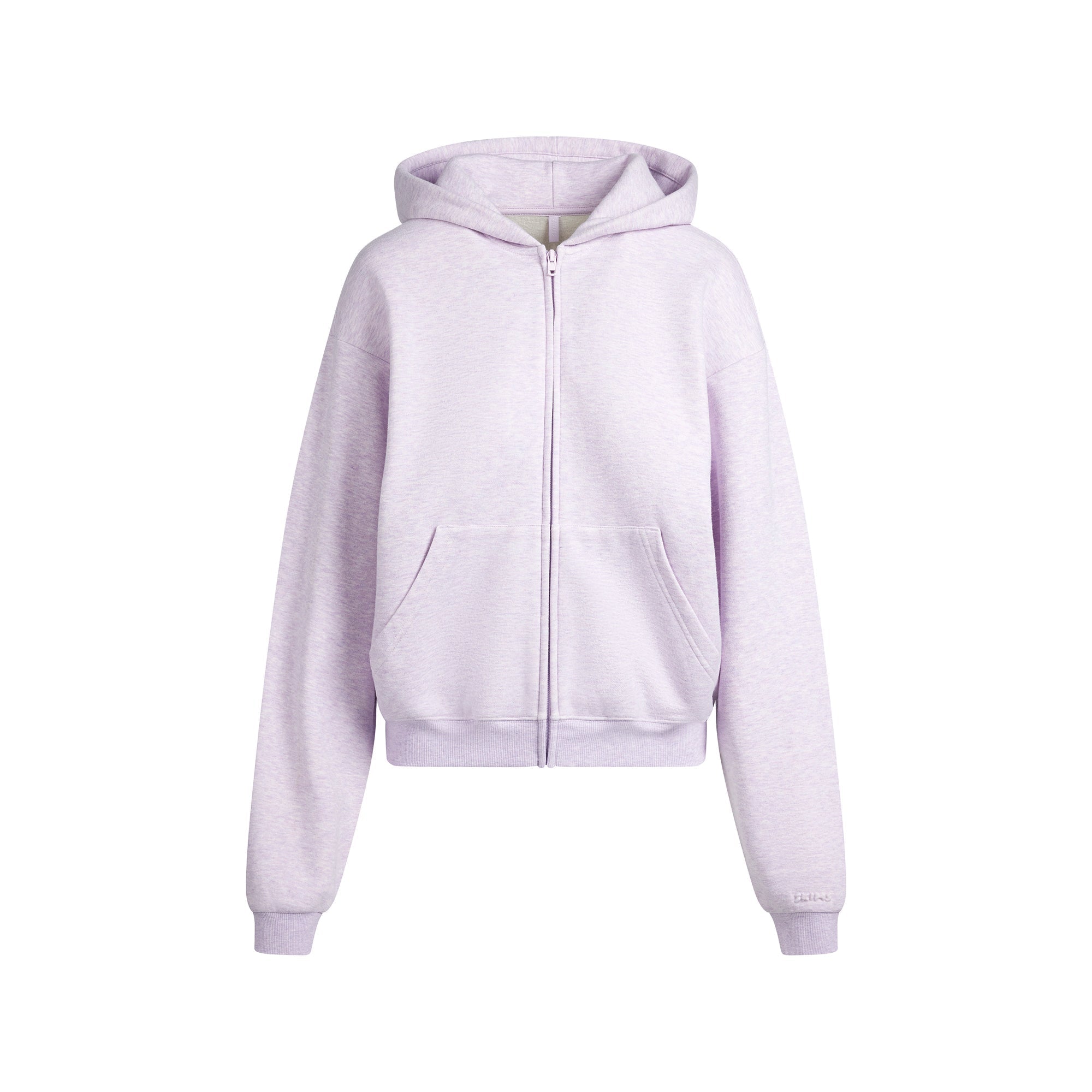 SKIMS COTTON FLEECE CLASSIC ZIP UP HOODIE | PURPLE HEATHER - Sneaker Türkiye