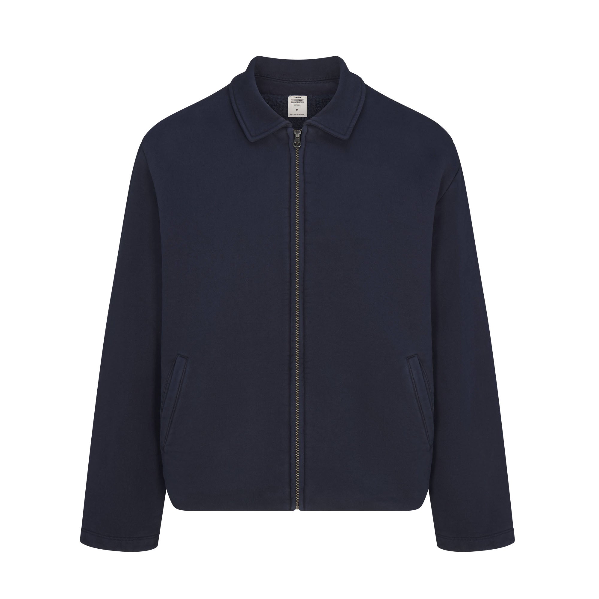 SKIMS HEAVYWEIGHT FLEECE MENS SHERPA-LINED ZIP UP JACKET | NAVY - Sneaker Türkiye