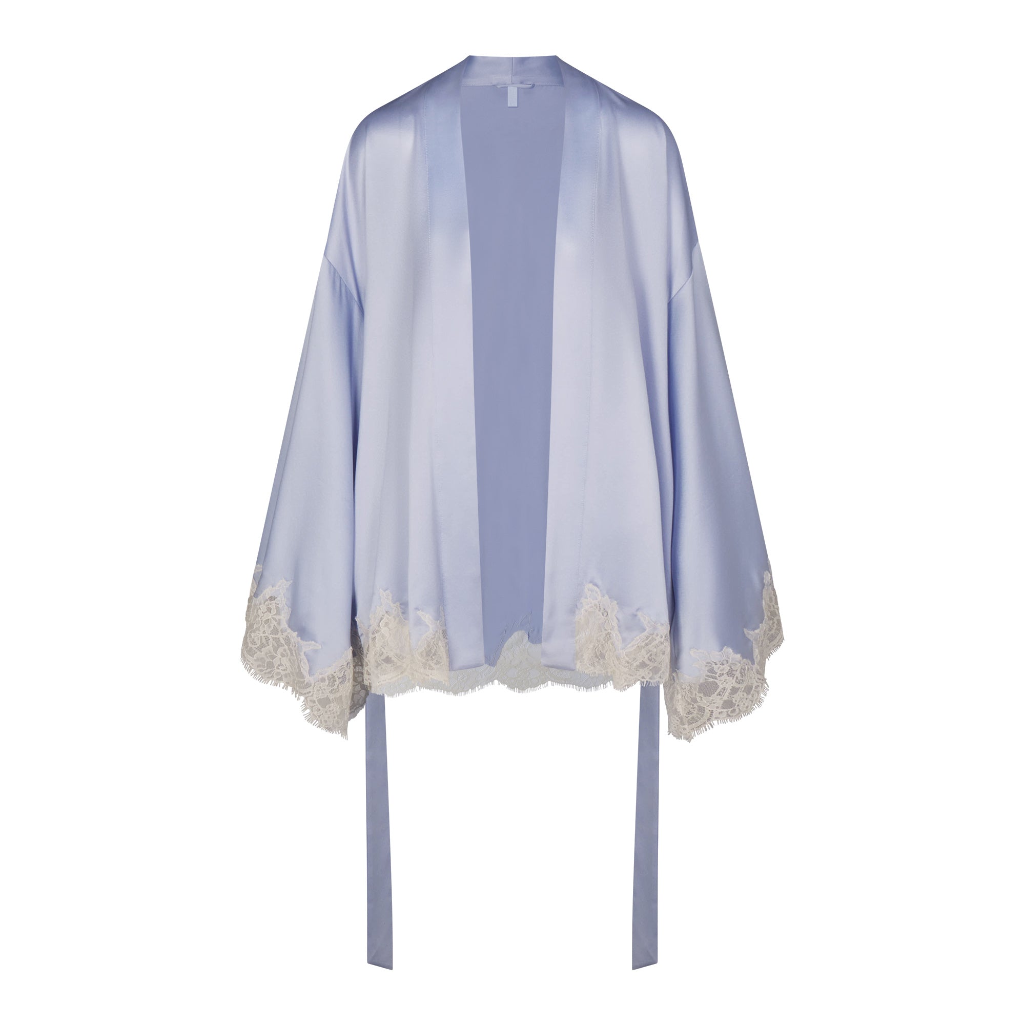 SKIMS SILK LACE ROBE | PERIWINKLE CONTRAST - Sneaker Türkiye